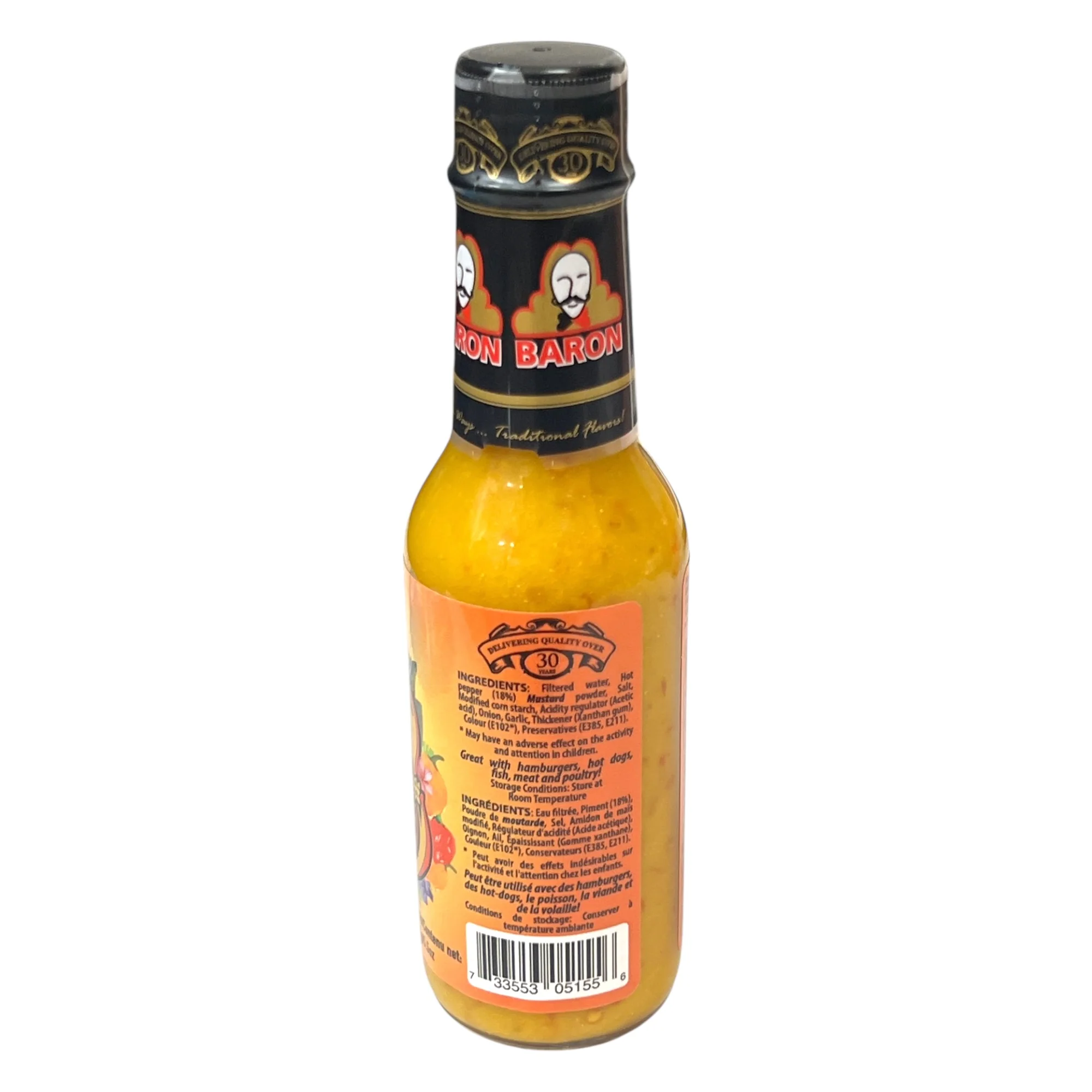 Baron West Indian Hot Sauce 5.5 Oz - Image 3