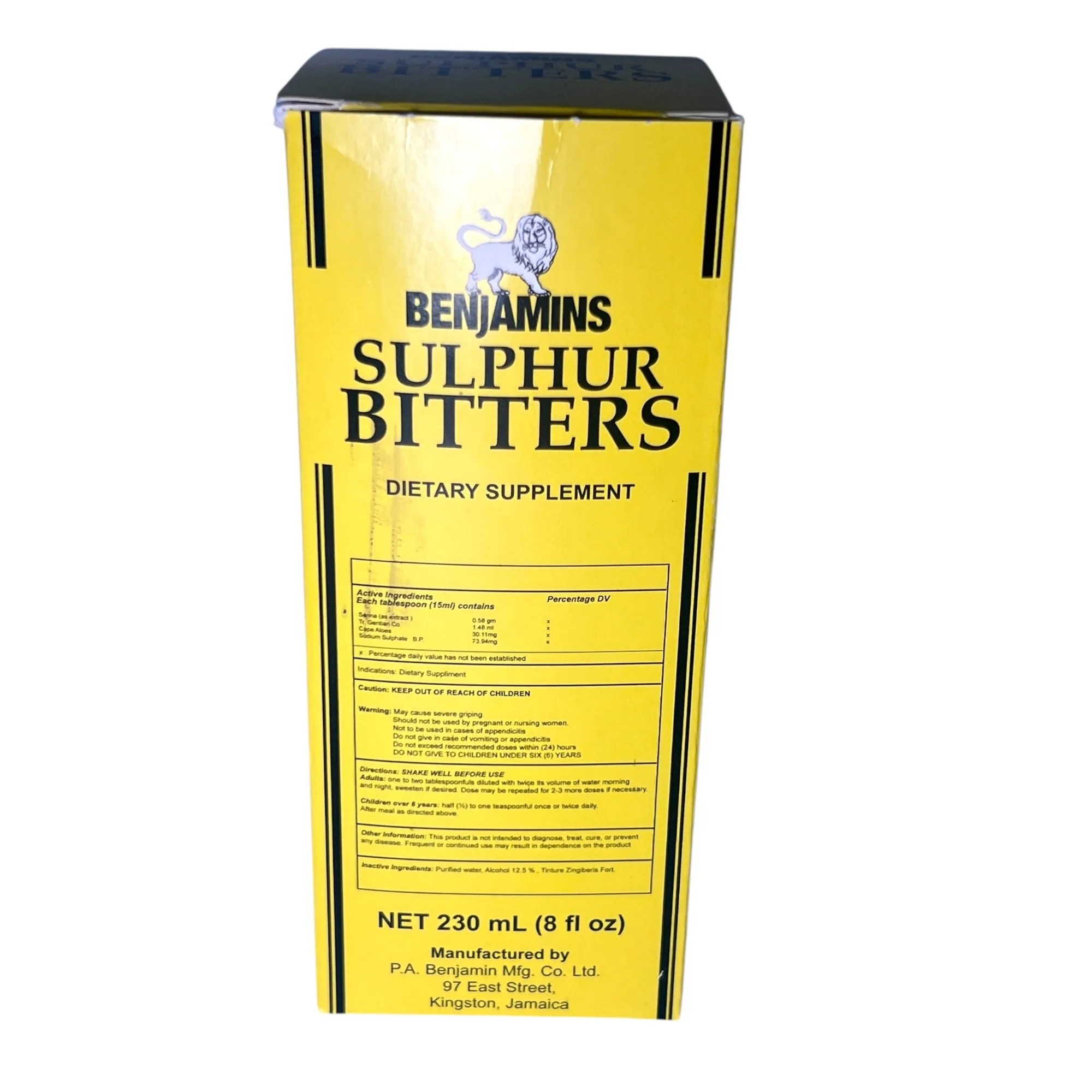 Benjamins Sulphur Bitters 230 ML (8 FL Oz.) - Image 3