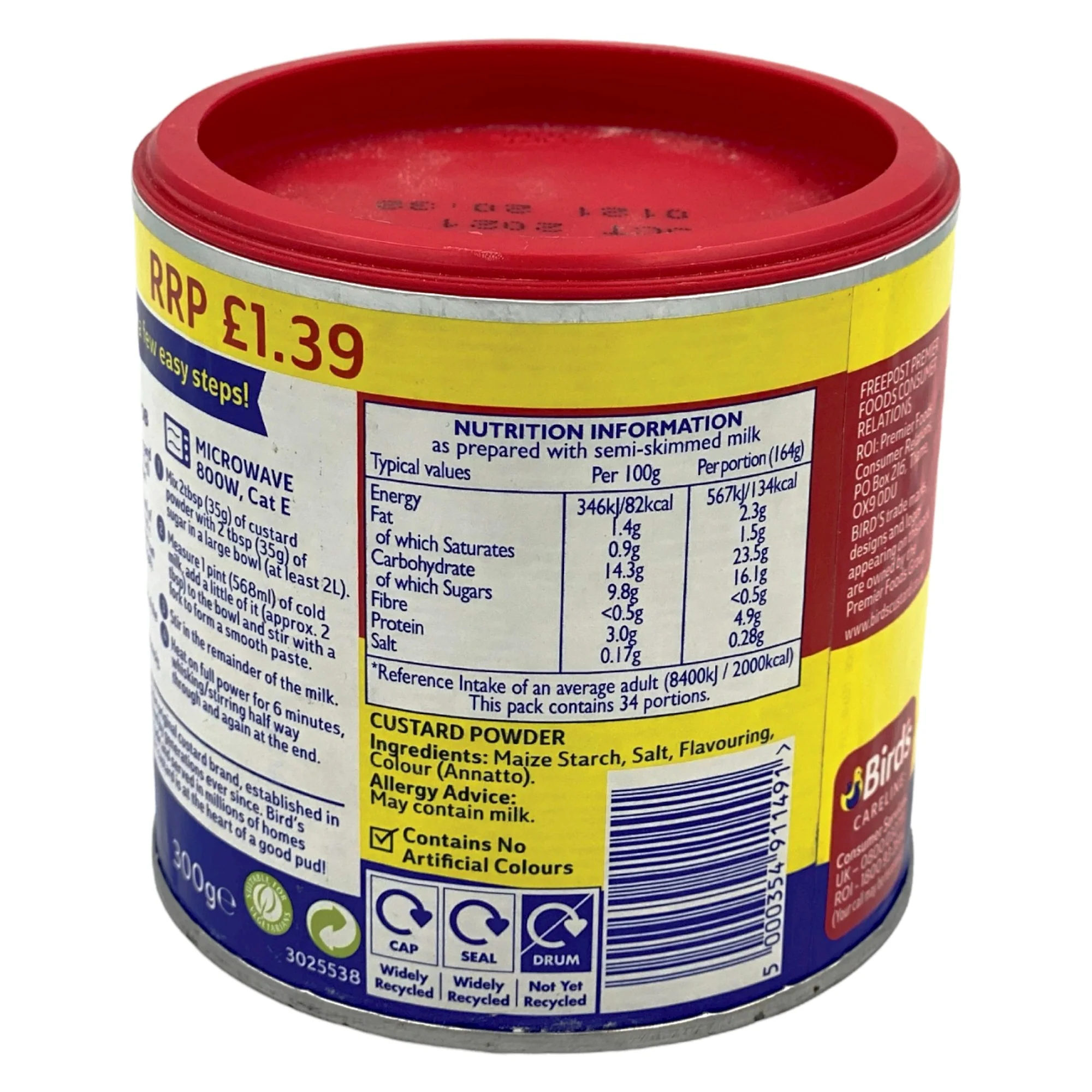 Bird'S Custard Powder 300 G - Image 3