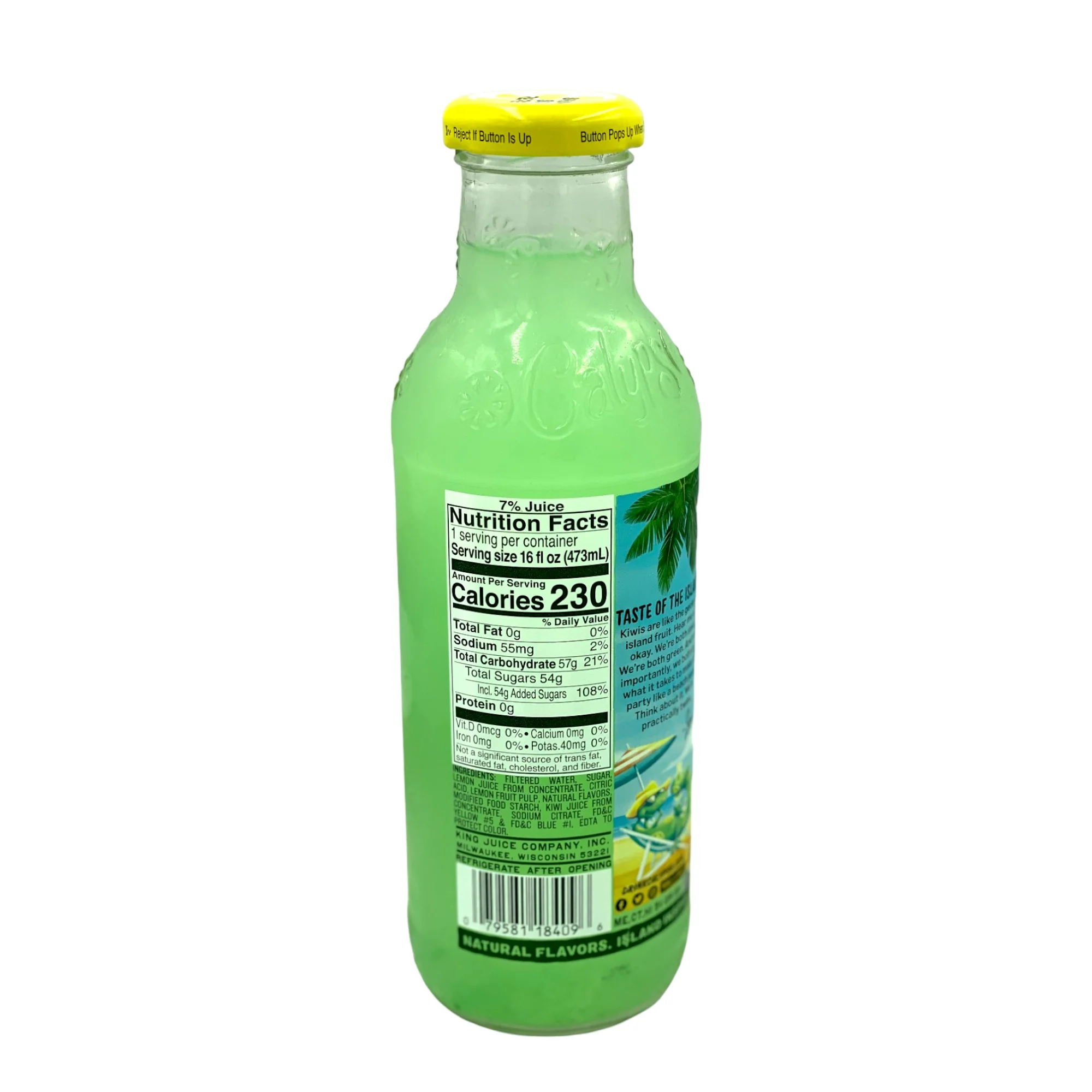 Calypso Kiwi Lemonade 16 Oz. - Image 2