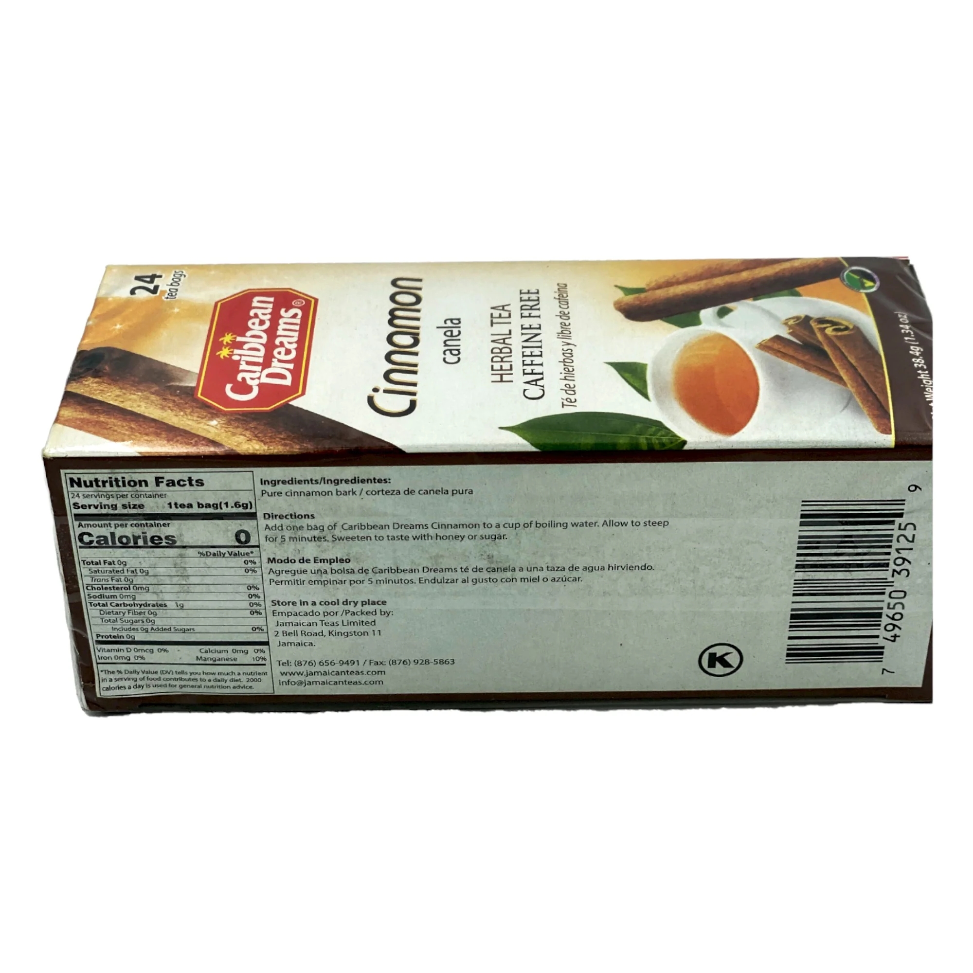 Caribbean Dreams Cinnamon Tea 24 Tea Bags - 38.4G (1.34 Oz) - Image 3