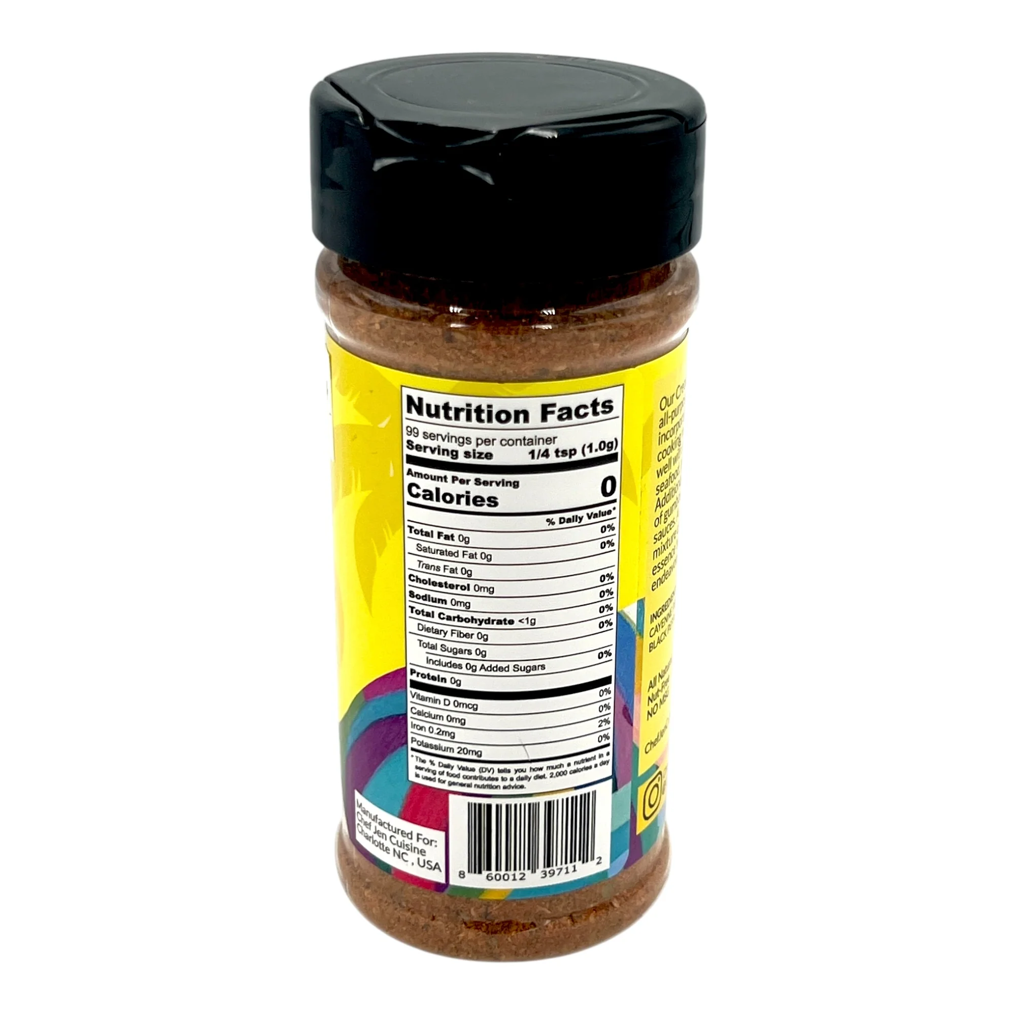 Chef Jen Cuisine Koko Kreole Seasoning 5 Oz. - Image 3