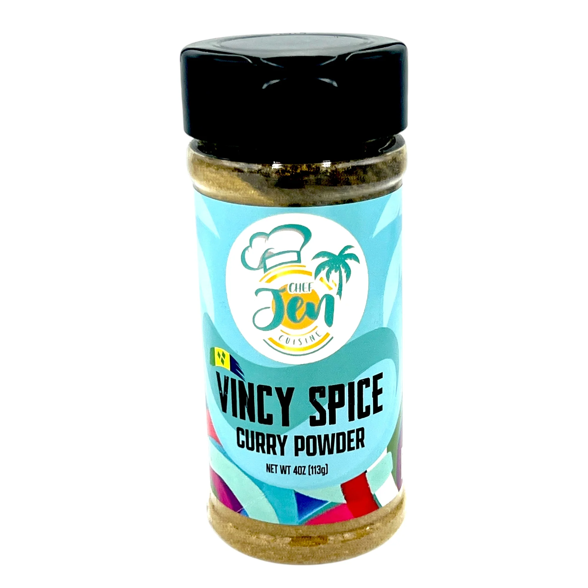 Chef Jen Cuisine Vincy Spice Curry Powder 5 Oz.