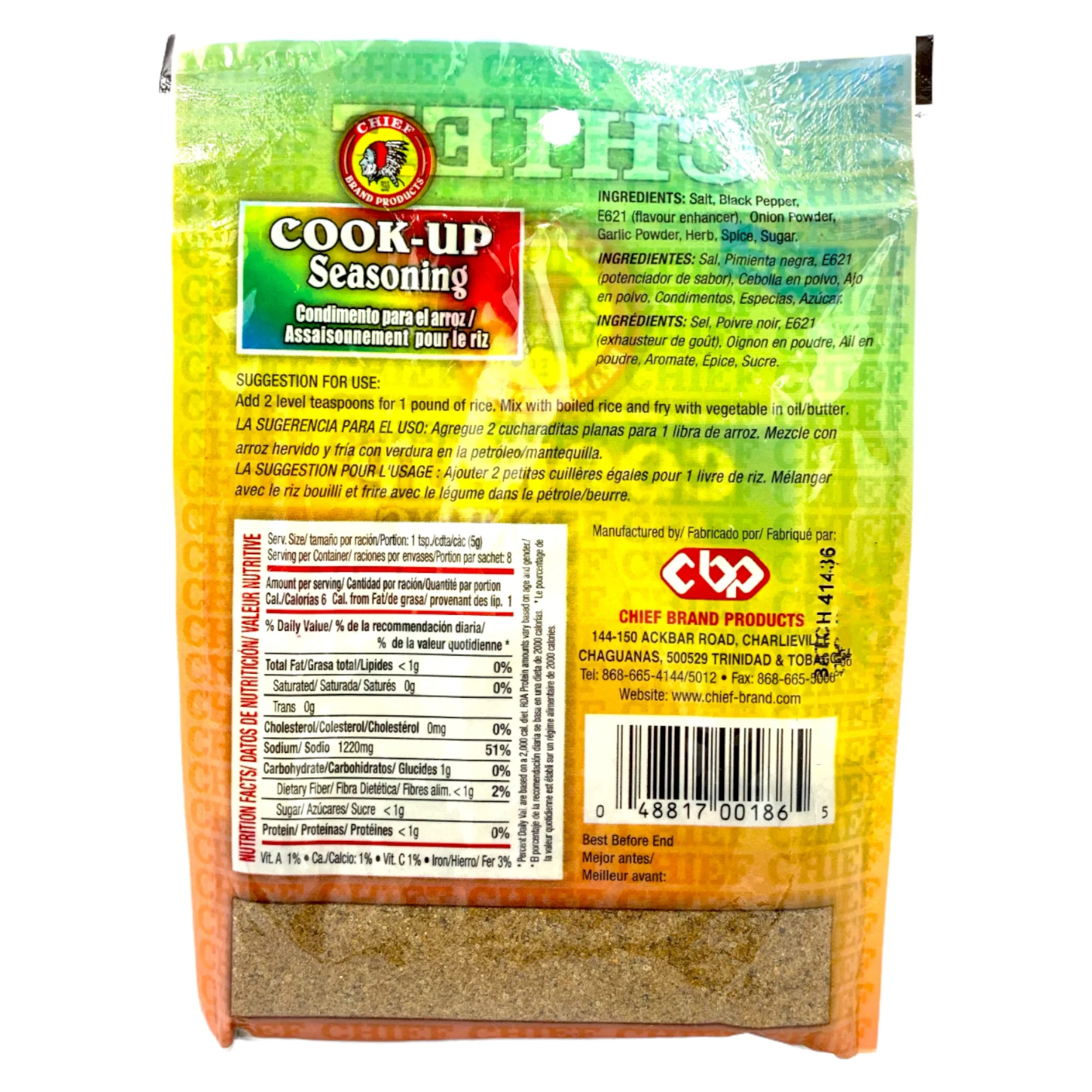 Chief Cook-Up Seasoning 1.4 Oz - Image 2