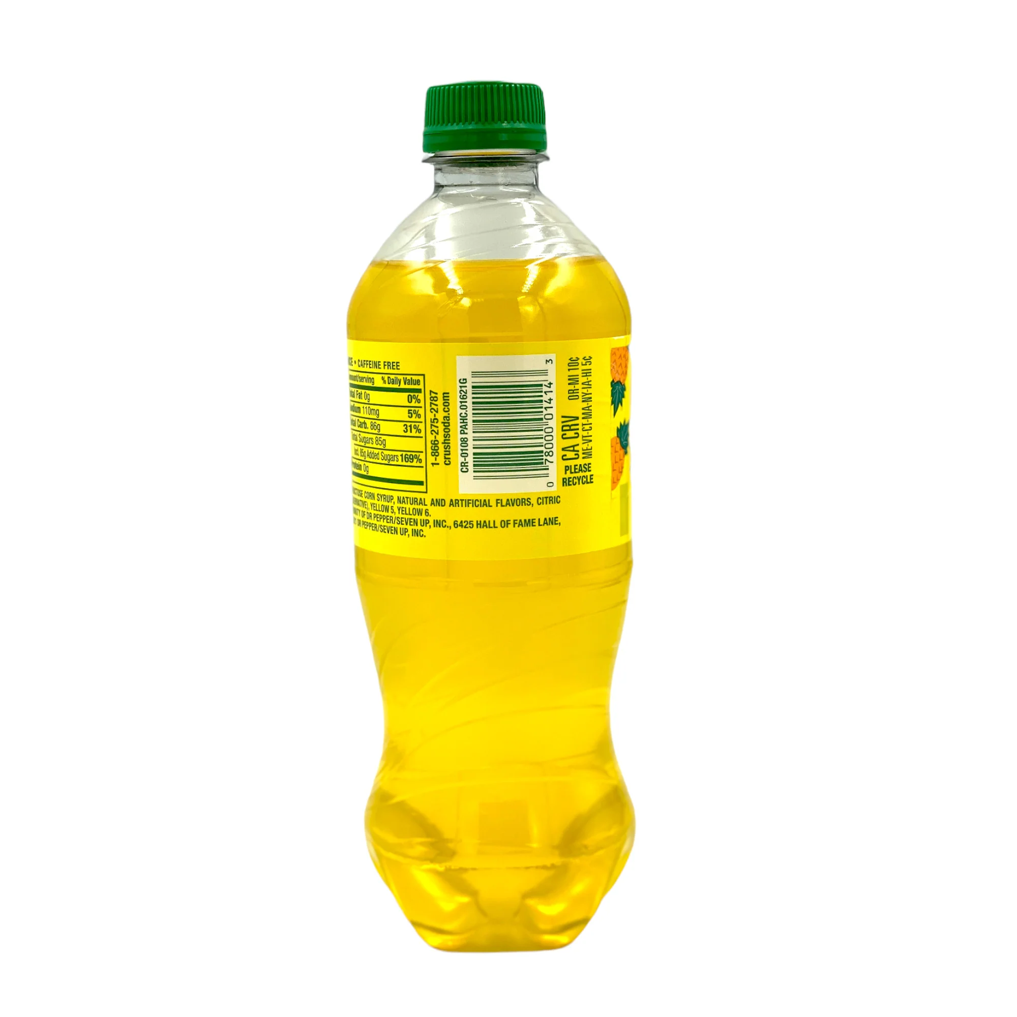 Crush Pineapple Soda 20 Fl Oz - Image 2