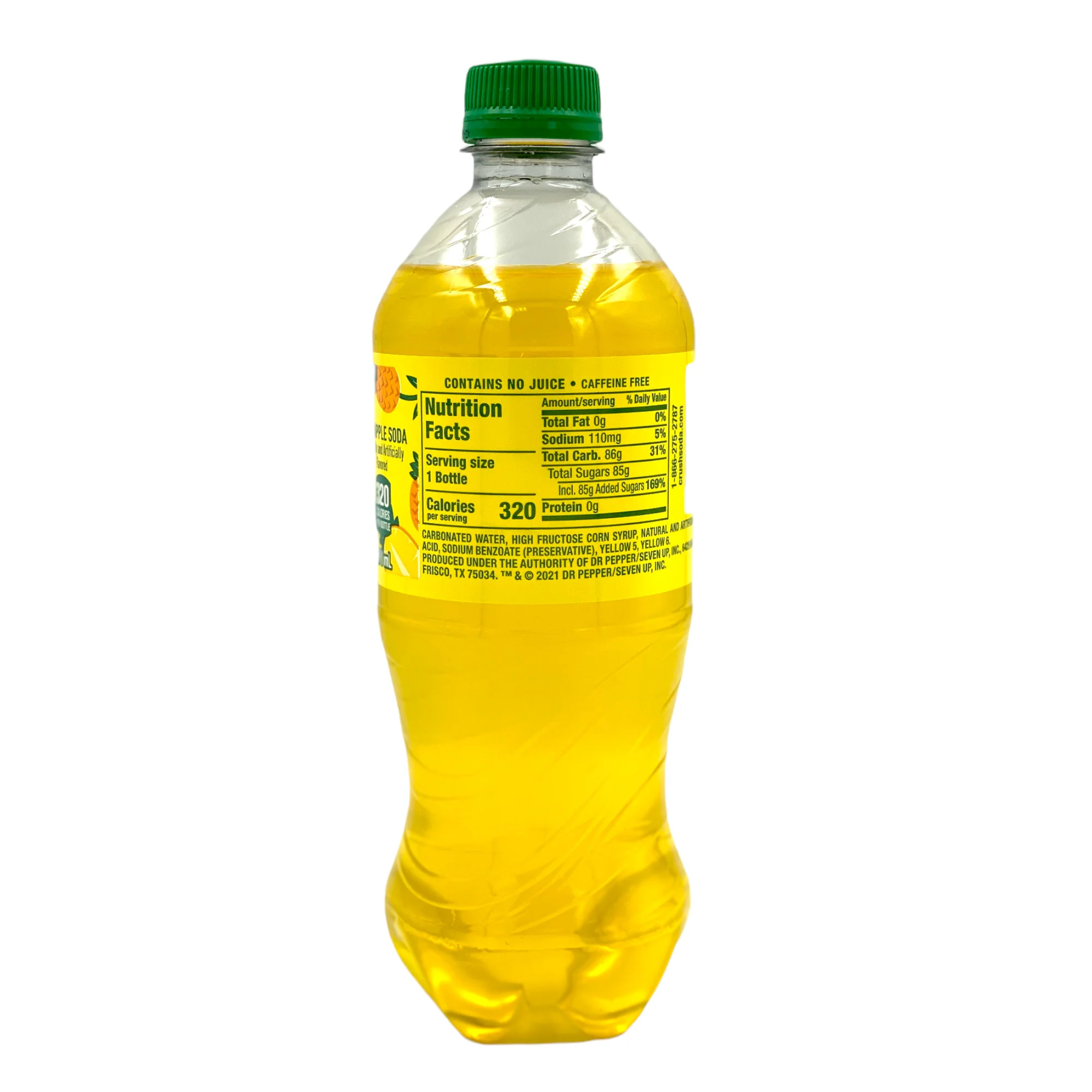 Crush Pineapple Soda 20 Fl Oz - Image 3