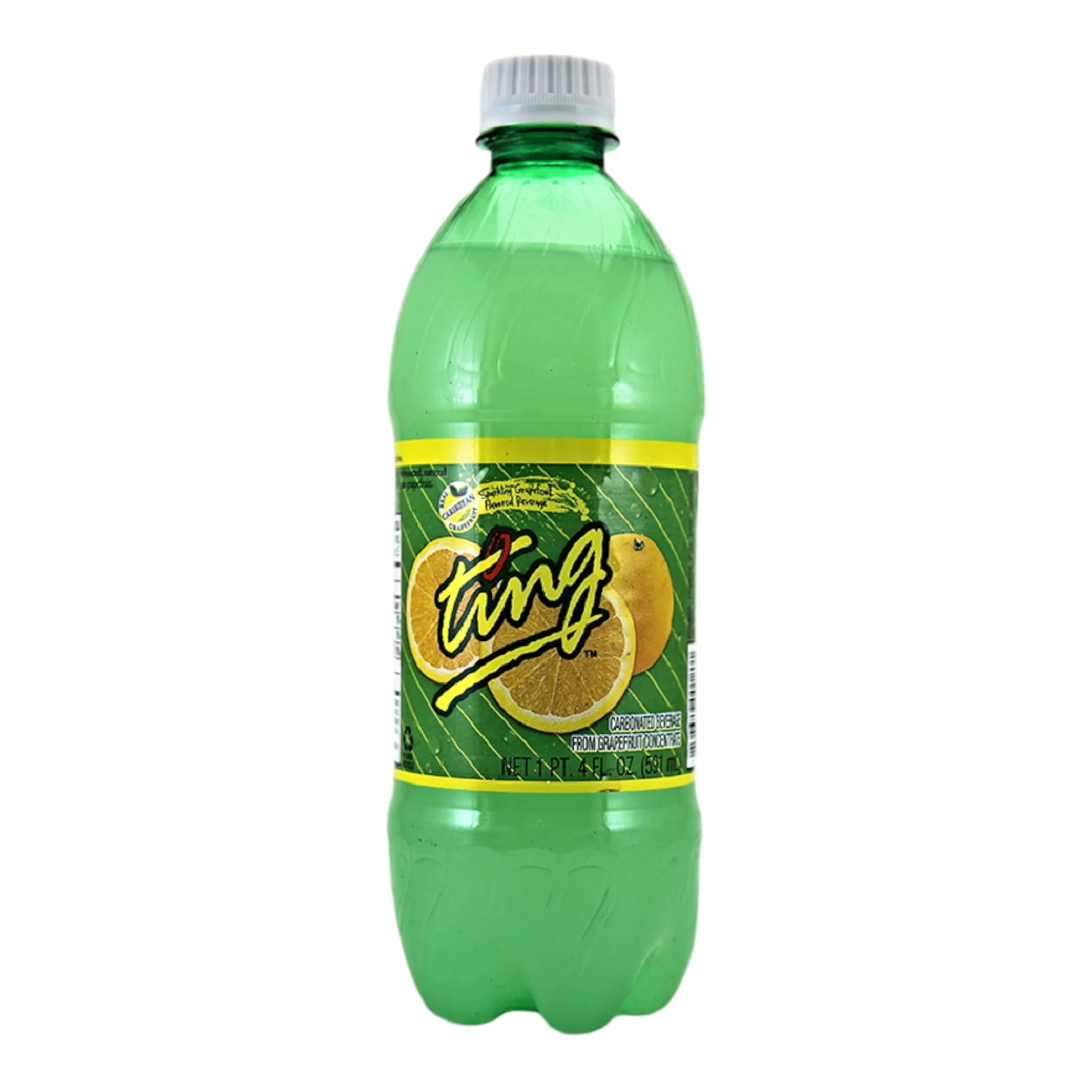 D&G Ting Grapefruit Soda 20 Fl Oz Plastic