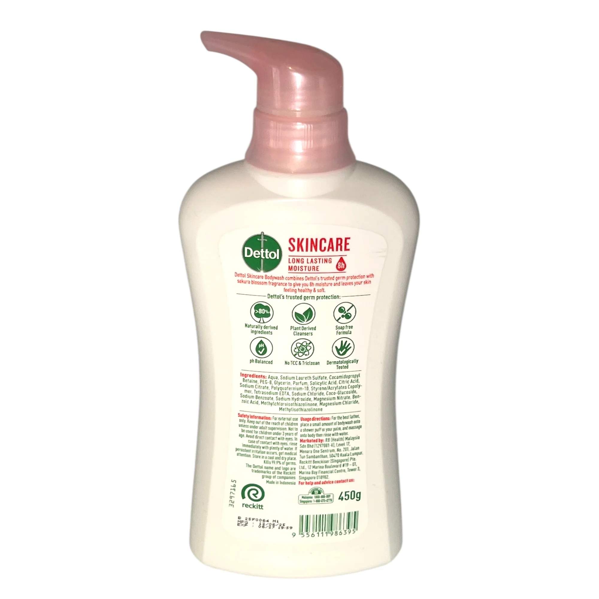 Dettol Body Wash Shower Gel Sakura Blossom 450 G - Image 2