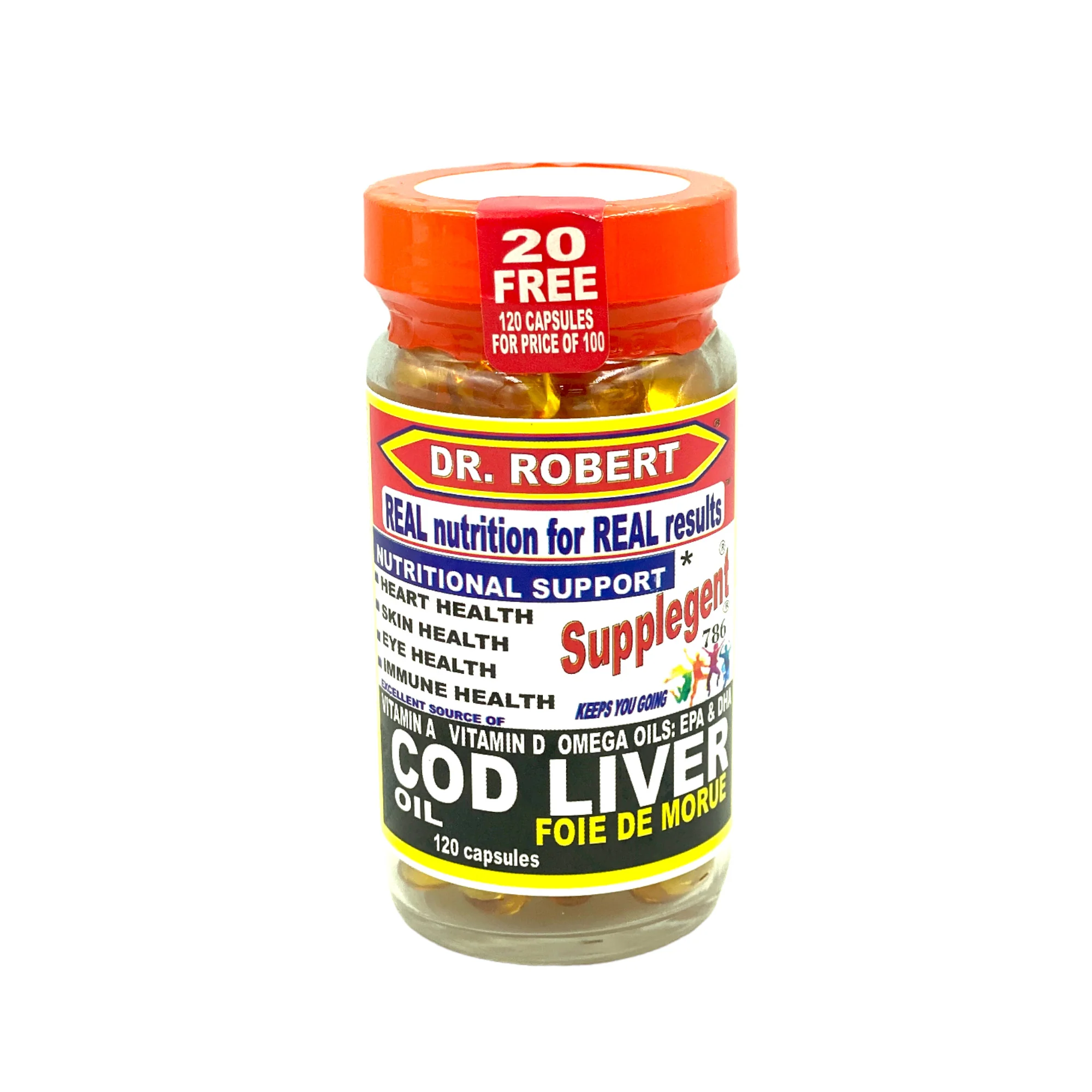 Dr. Roberts Cod Liver Oil 100 Capsules