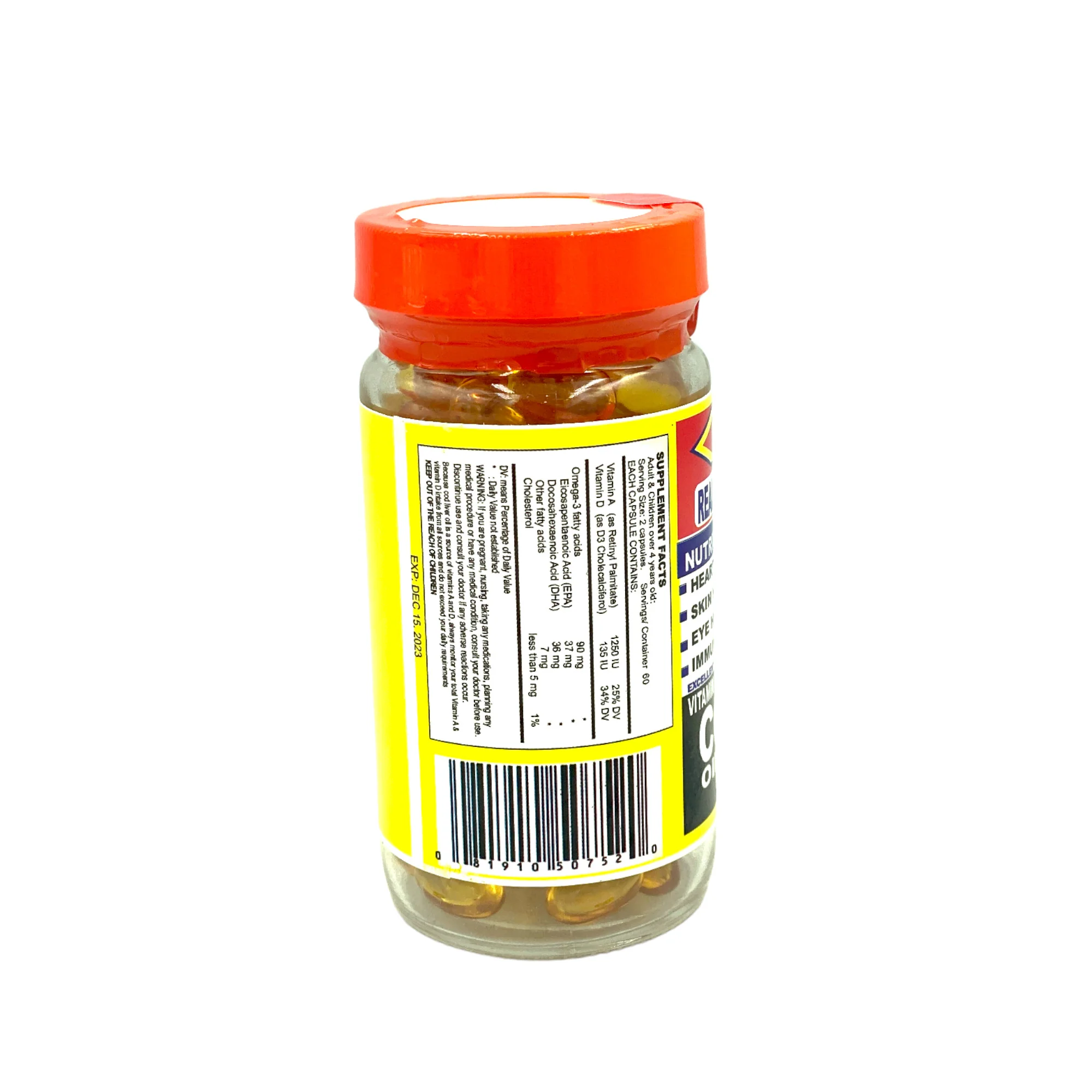 Dr. Roberts Cod Liver Oil 100 Capsules - Image 3