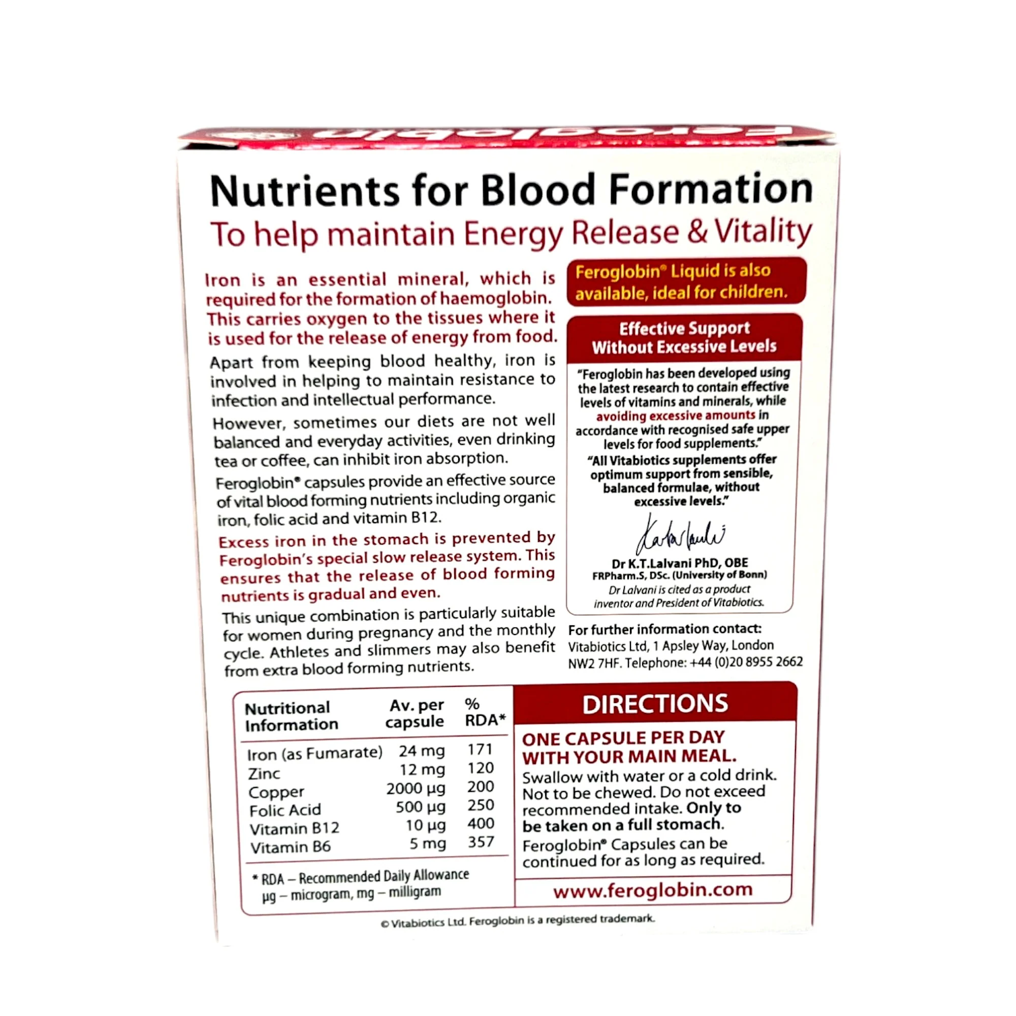 Feroglobin 30 Capsules - Image 3