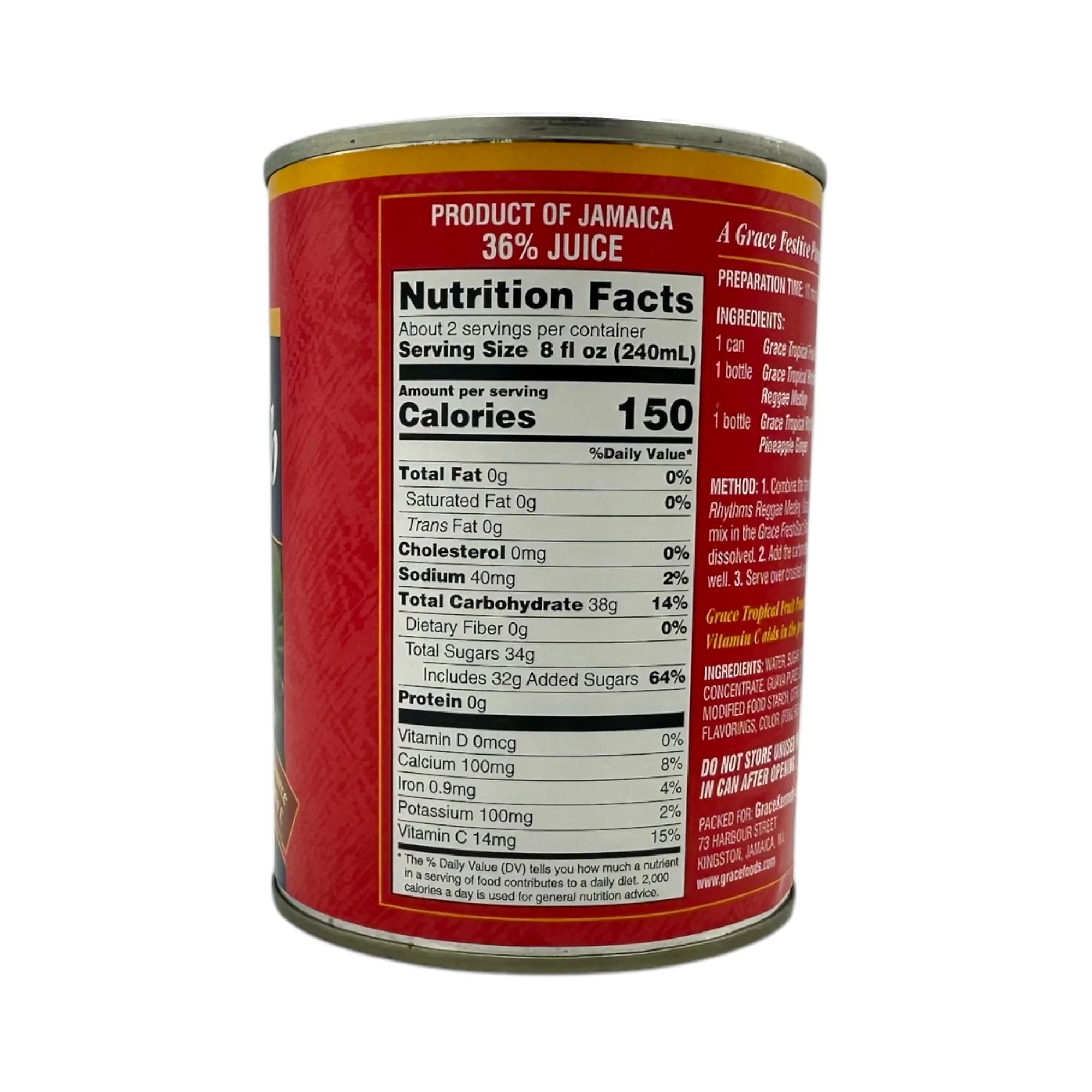 Grace Tropical Fruit Punch 18.26 Oz - Image 2