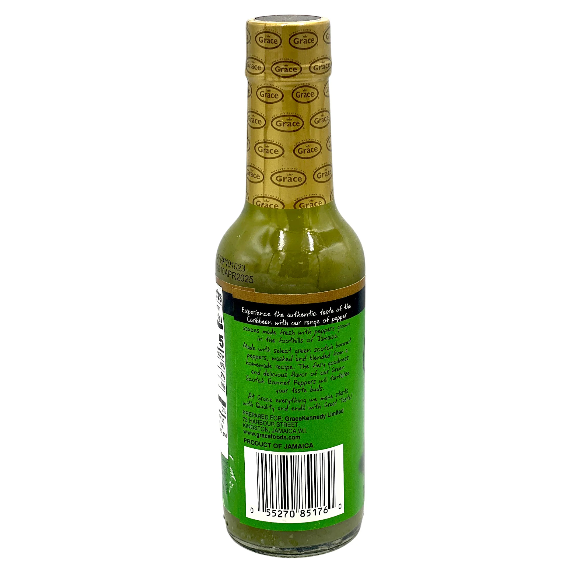 Grace Green Scotch Bonnet Hot Sauce 4.8 Oz. (142 Ml) - Image 3