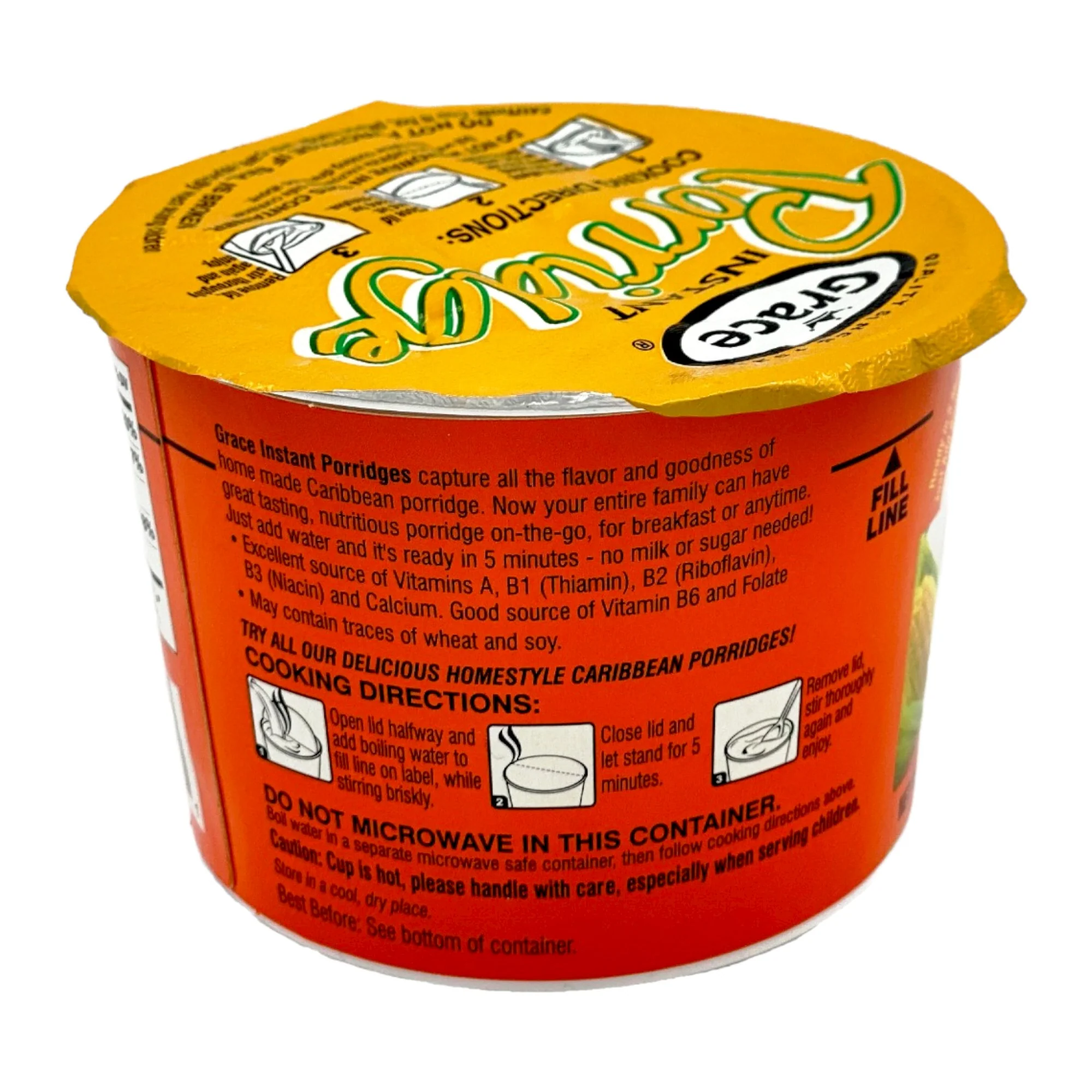 Grace Instant Cornmeal Porridge 2.1 Oz.(60 G) - Image 3