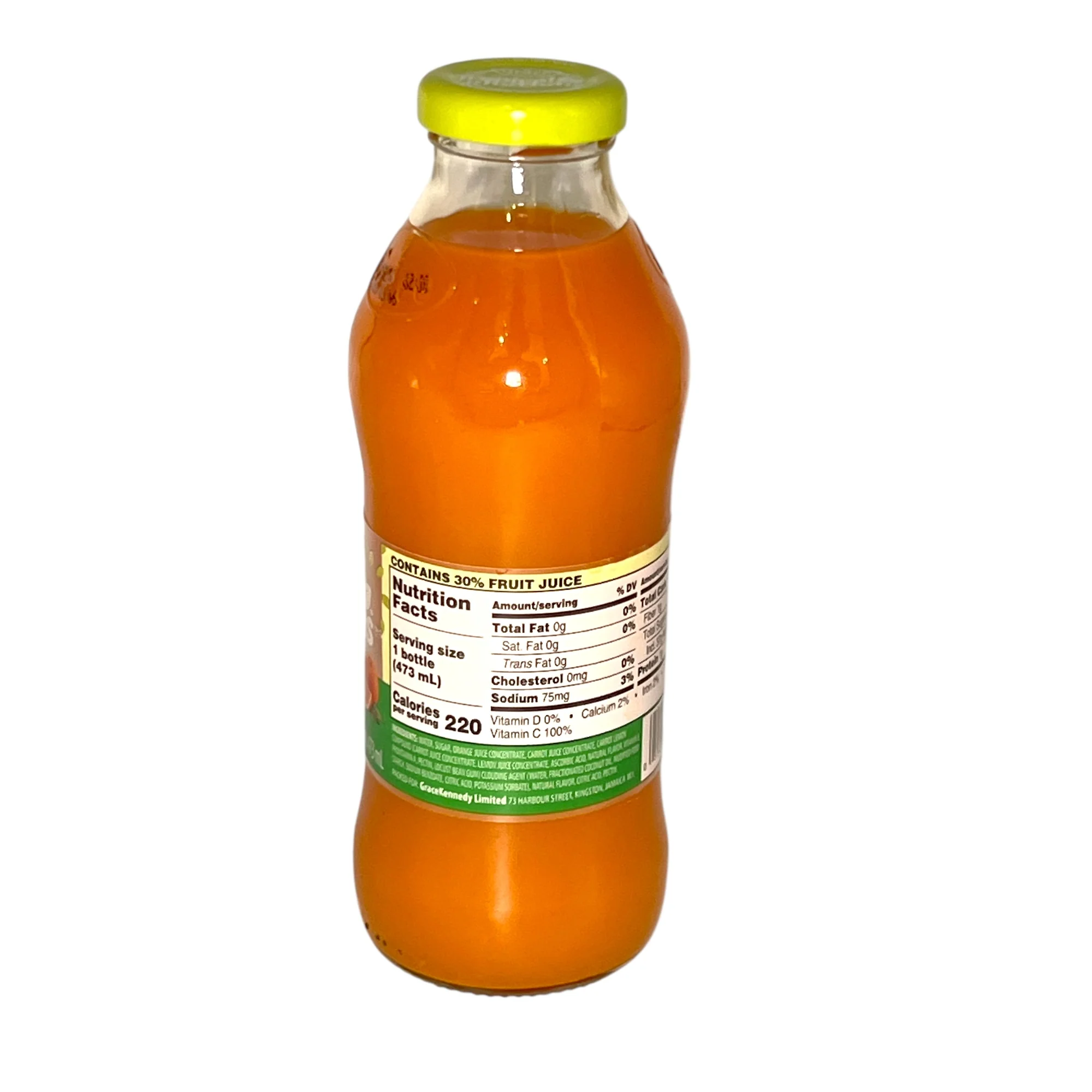 Grace Tropical Rhythms Orange Carrot 16 Fl Oz. - Image 2
