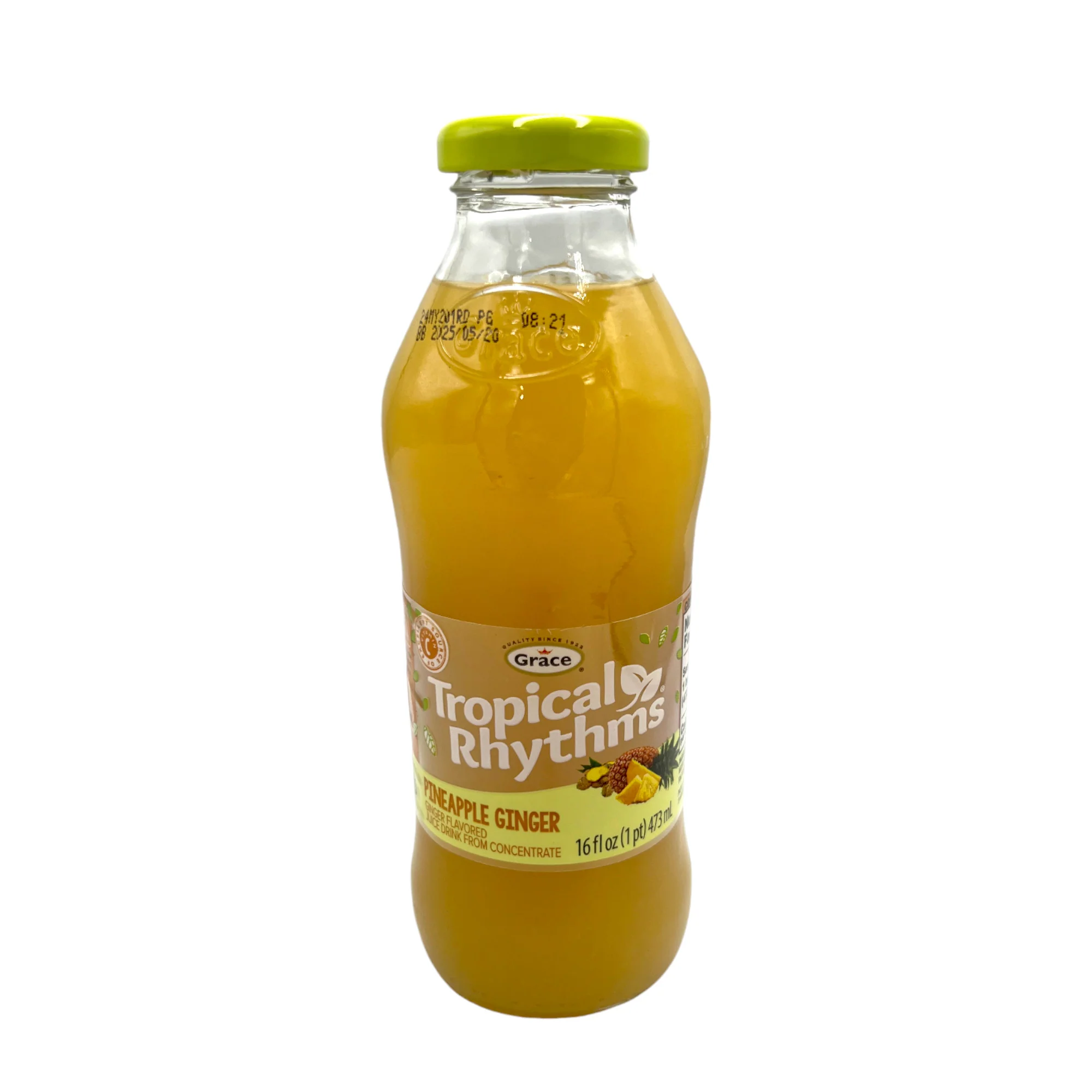 Grace Tropical Rhythms Pineapple Ginger 16 Fl Oz (473 Ml)