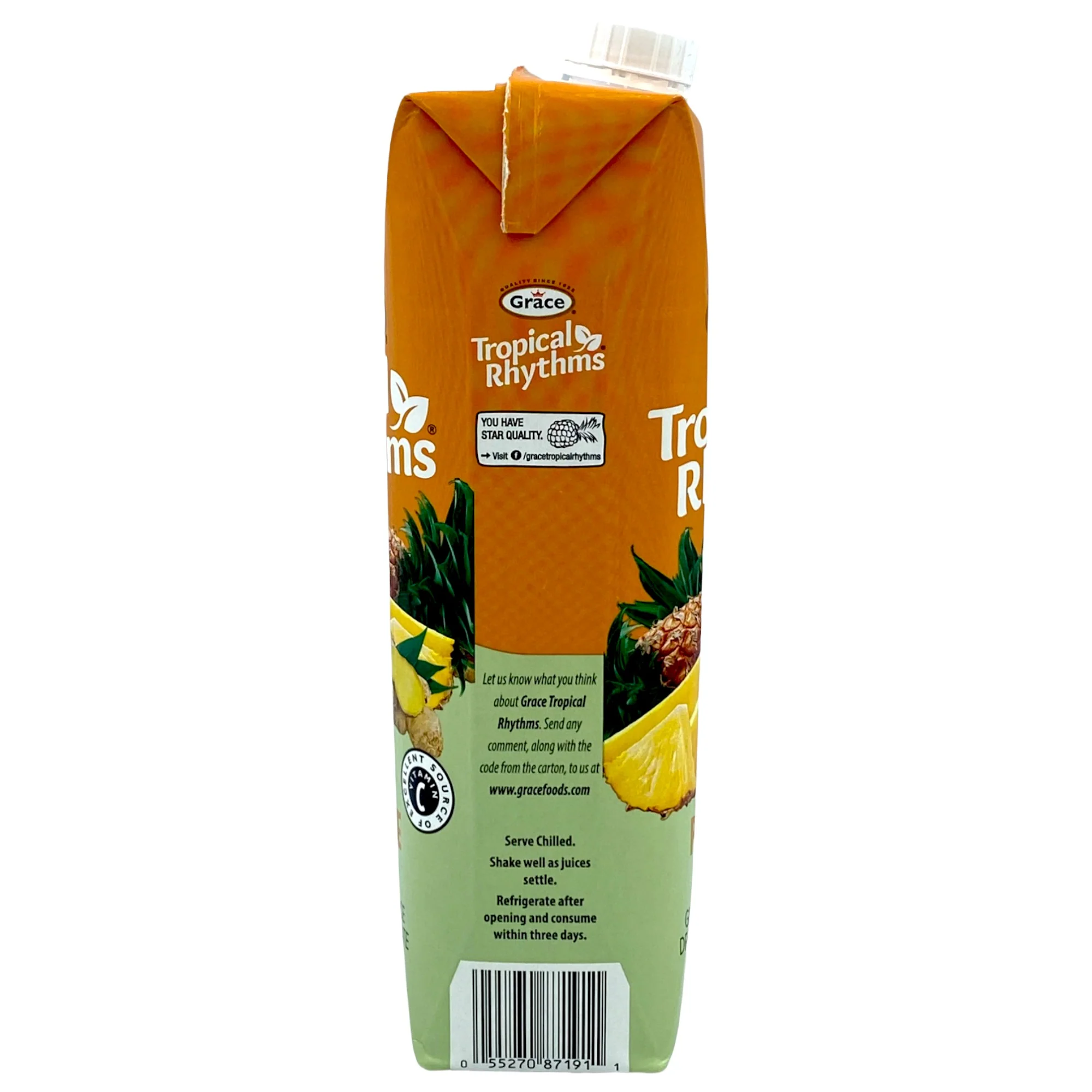 Grace Tropical Rhythms Pineapple Ginger 33.8 Fl Oz. - Image 2