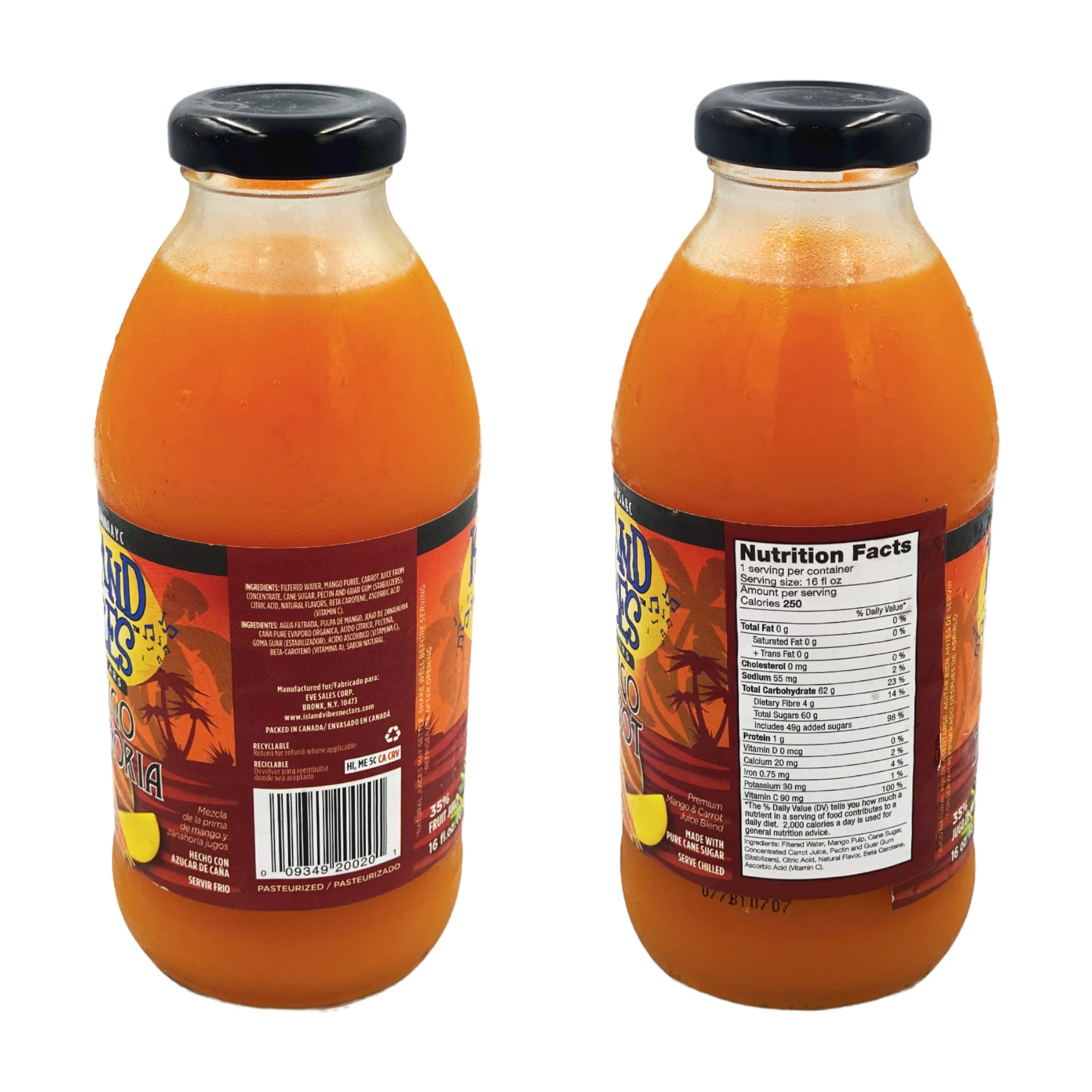 Island Vibes Mango Carrot 16 Fl Oz - Image 2