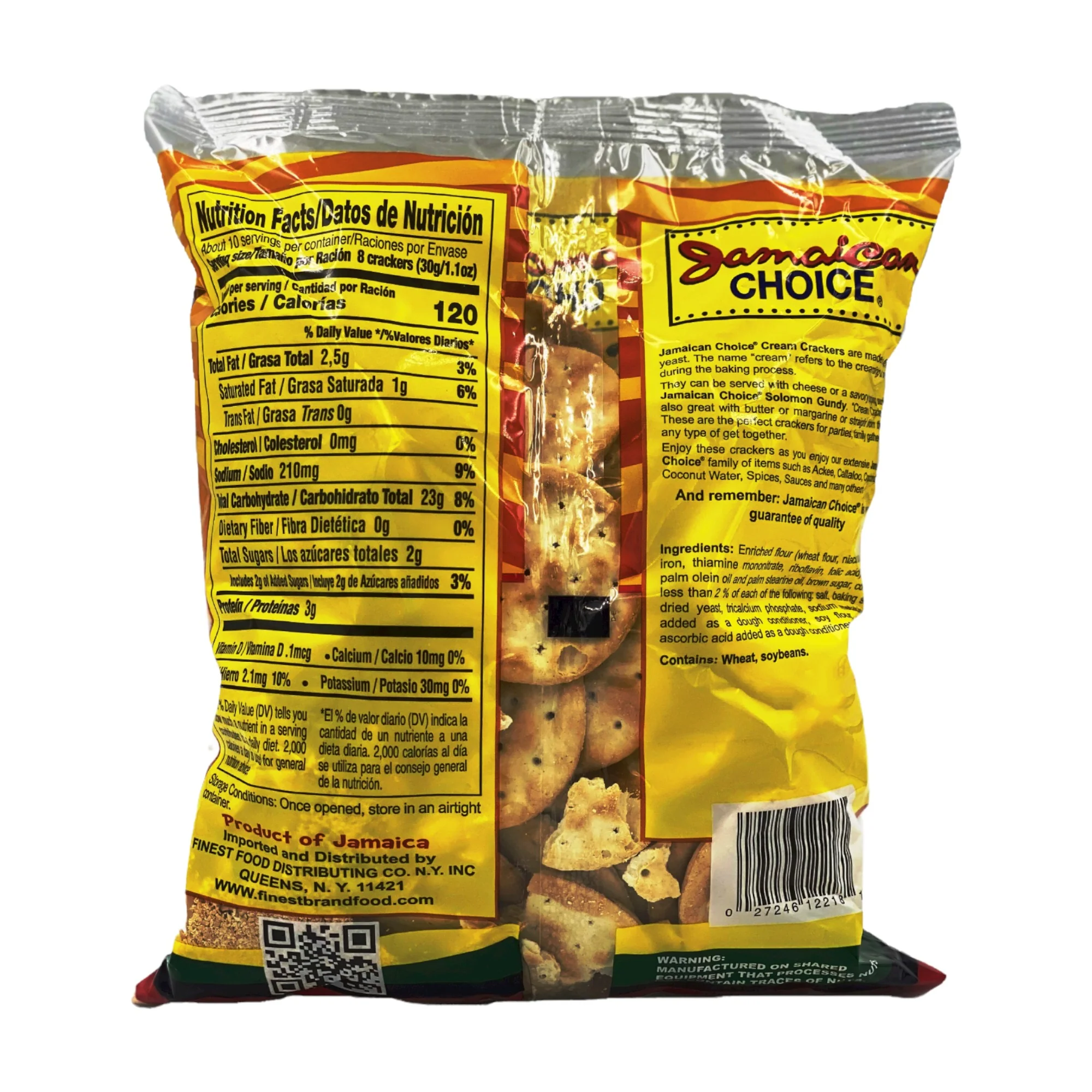 Jamaican Choice Cream Crackers 10.6 Oz - Image 2