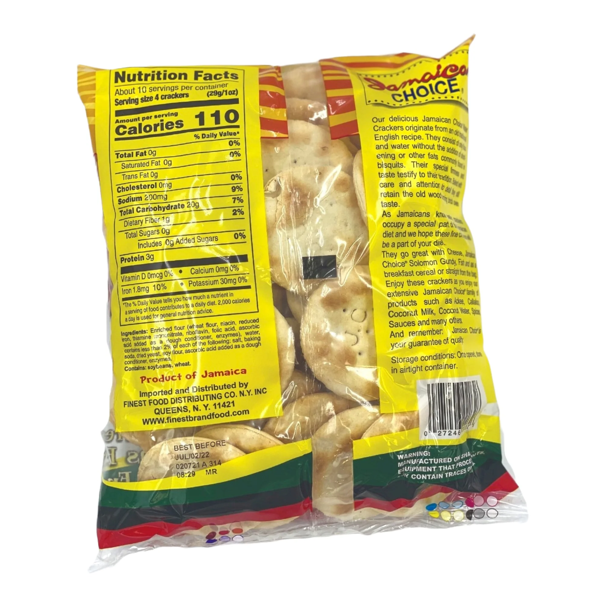 Jamaican Choice Water Crackers 10.6 Oz - Image 2