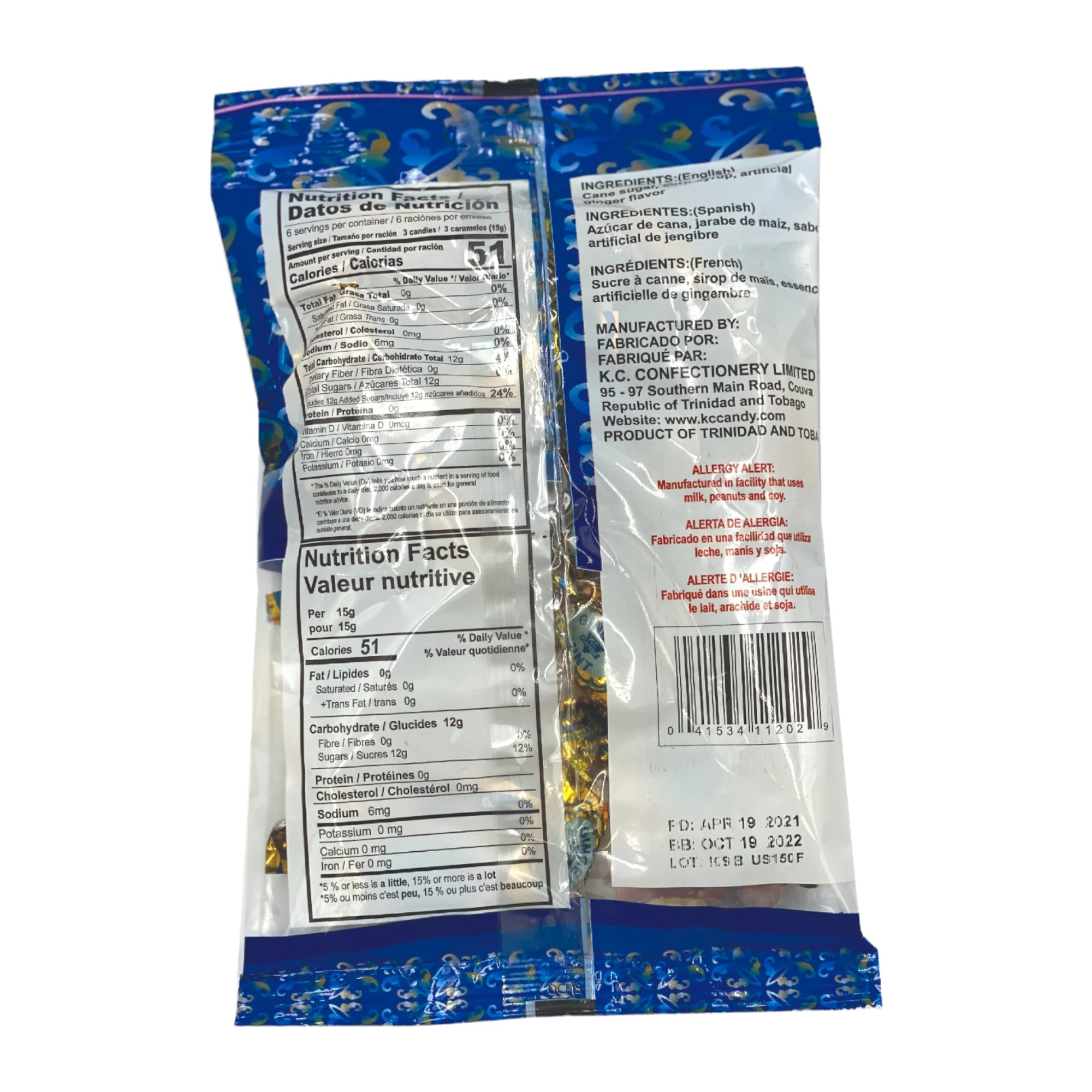 Kc Candy Ginger Mints 3.2 Oz (90 G) - Image 2