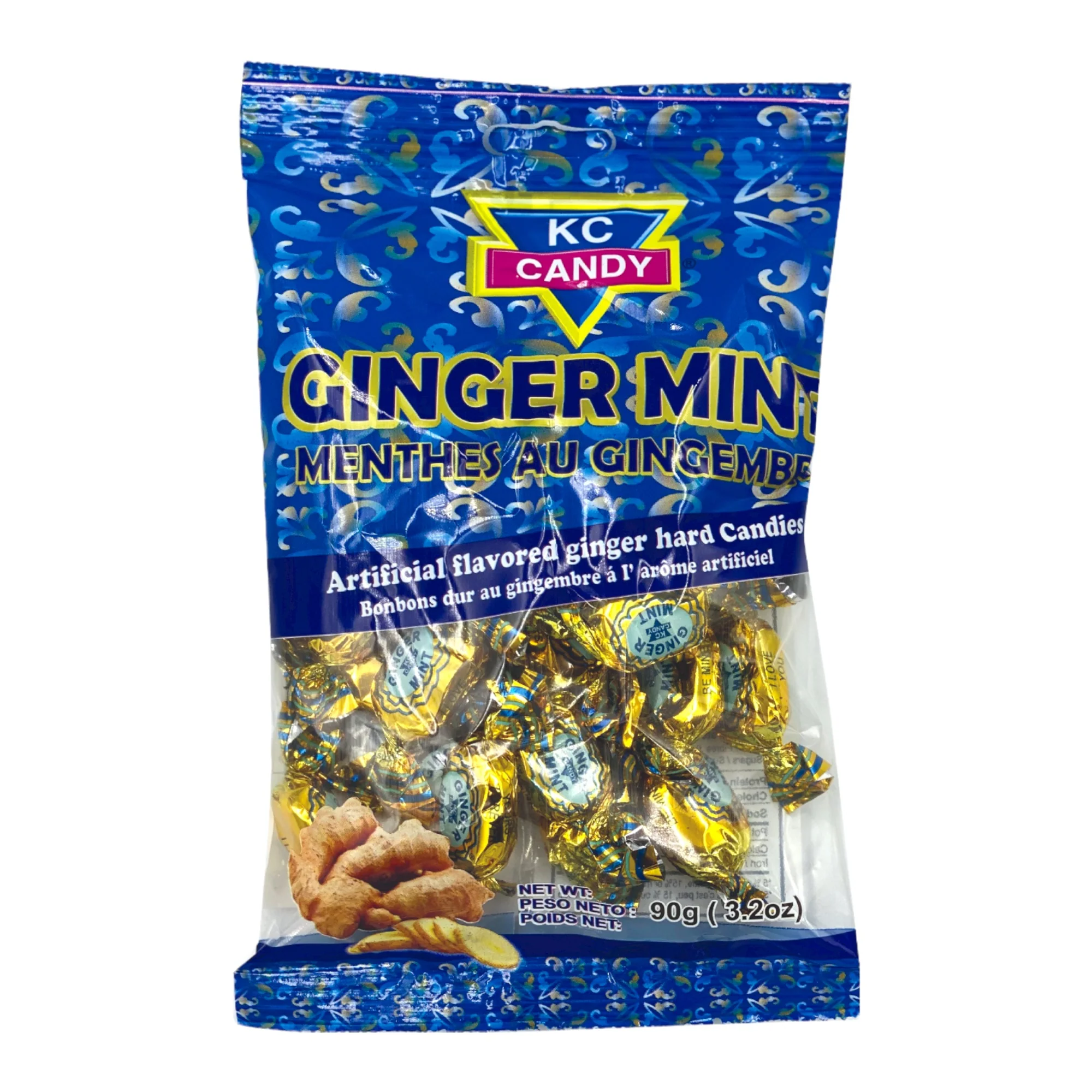 Kc Candy Ginger Mints 4.4 Oz (125 G)