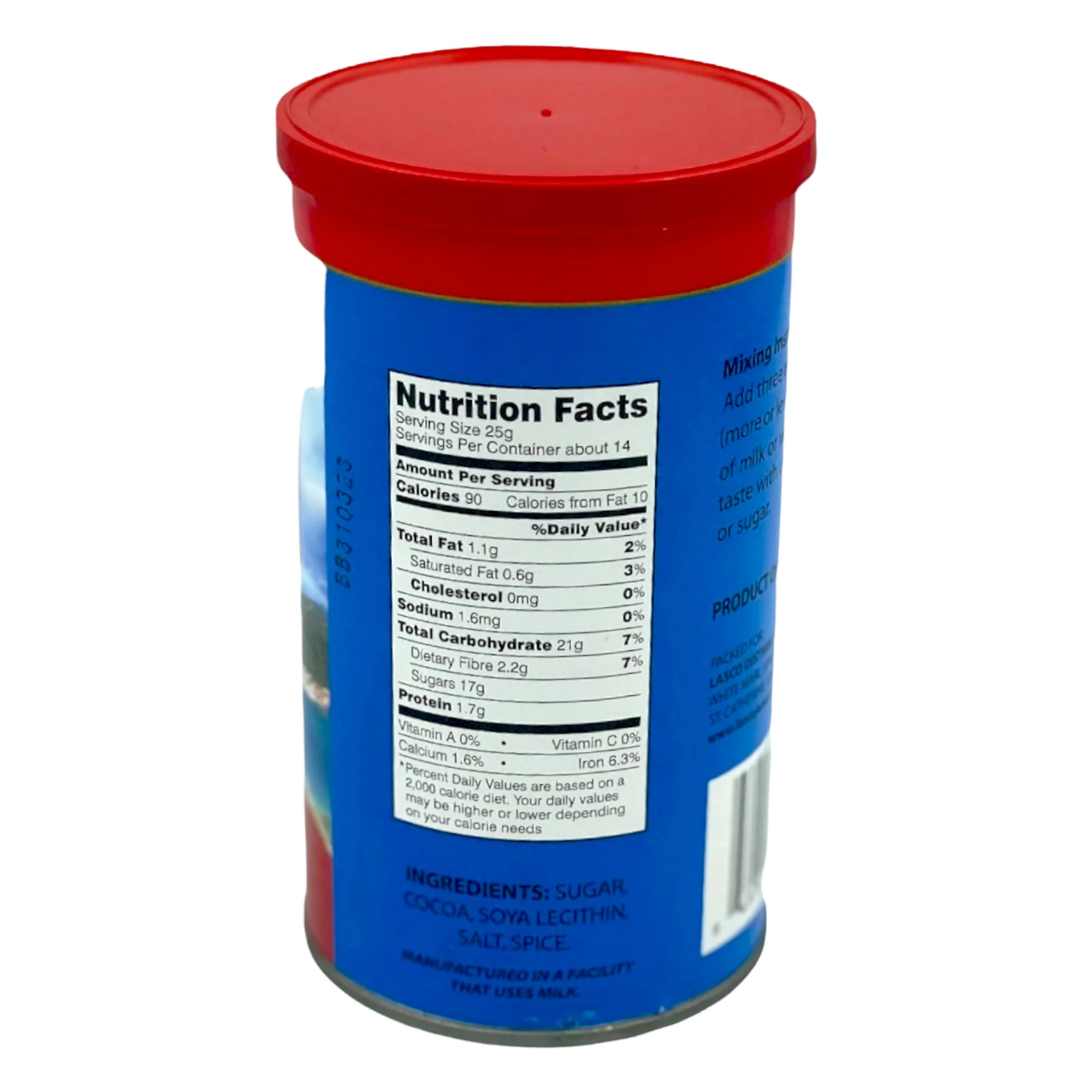 Lasco Instant Chocolate Mix With Nutmeg 12 Oz (340 G) - Image 2