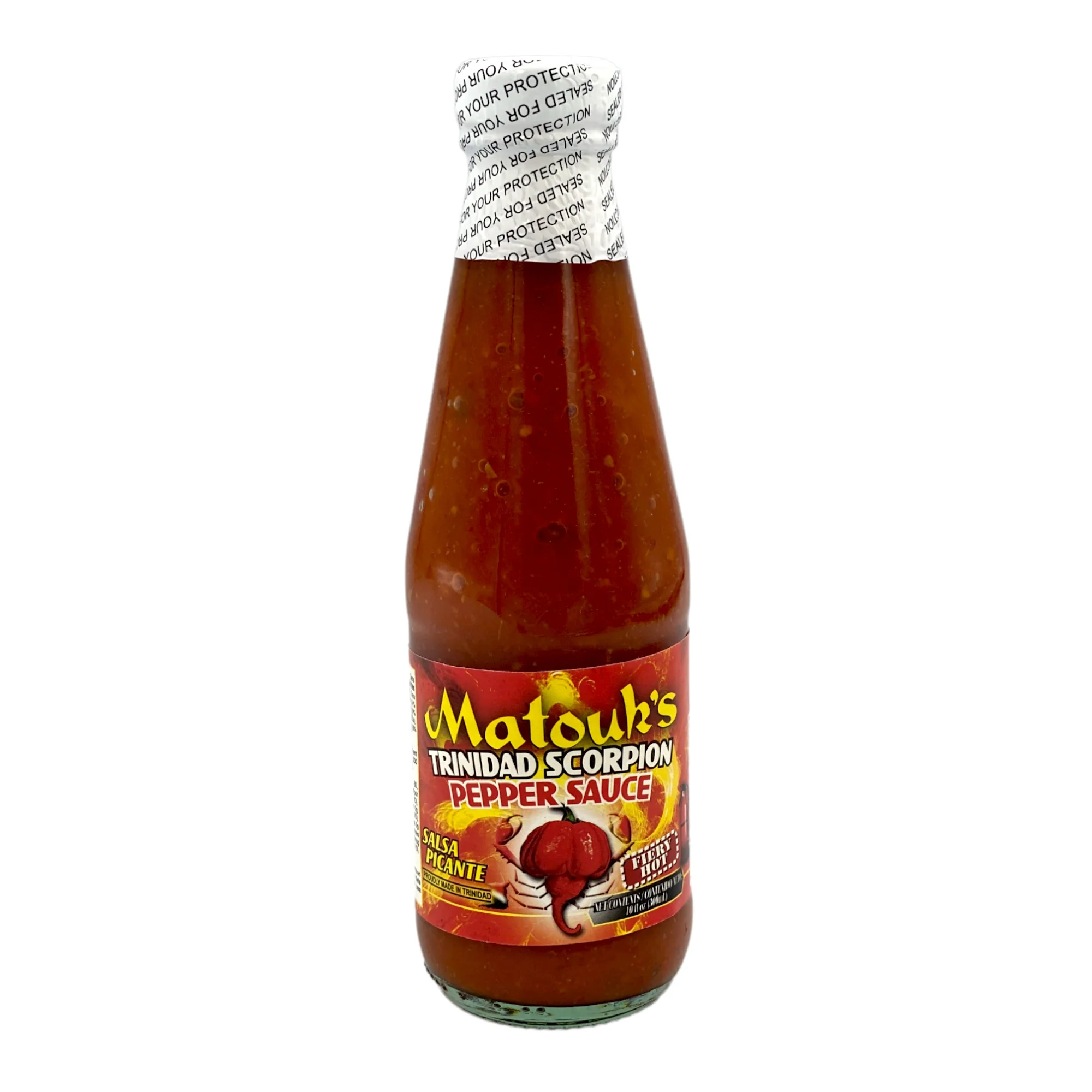 Matouk's Trinidad Scorpion Pepper Sauce 10 Fl Oz (300 Ml)