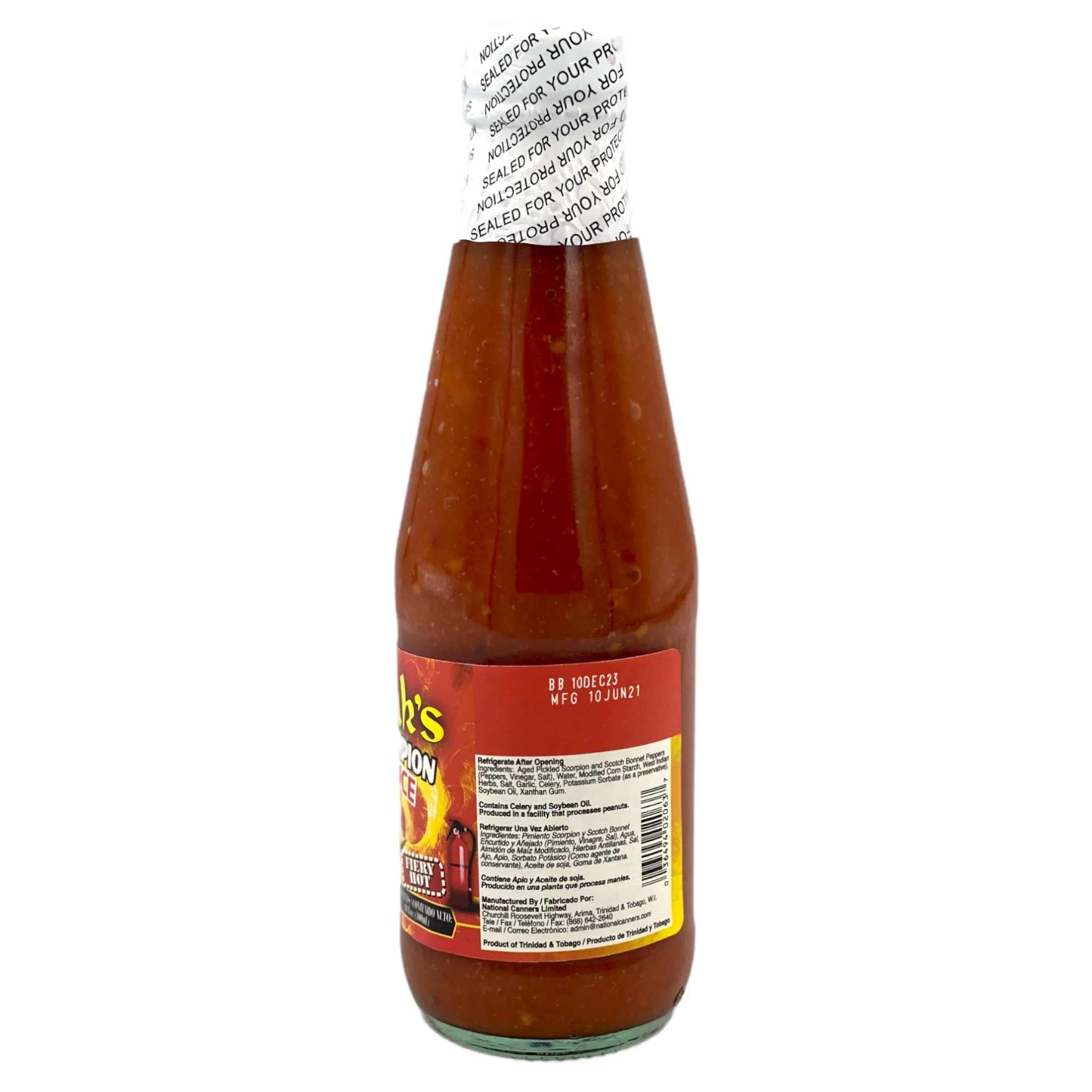 Matouk's Trinidad Scorpion Pepper Sauce 10 Fl Oz (300 Ml) - Image 3