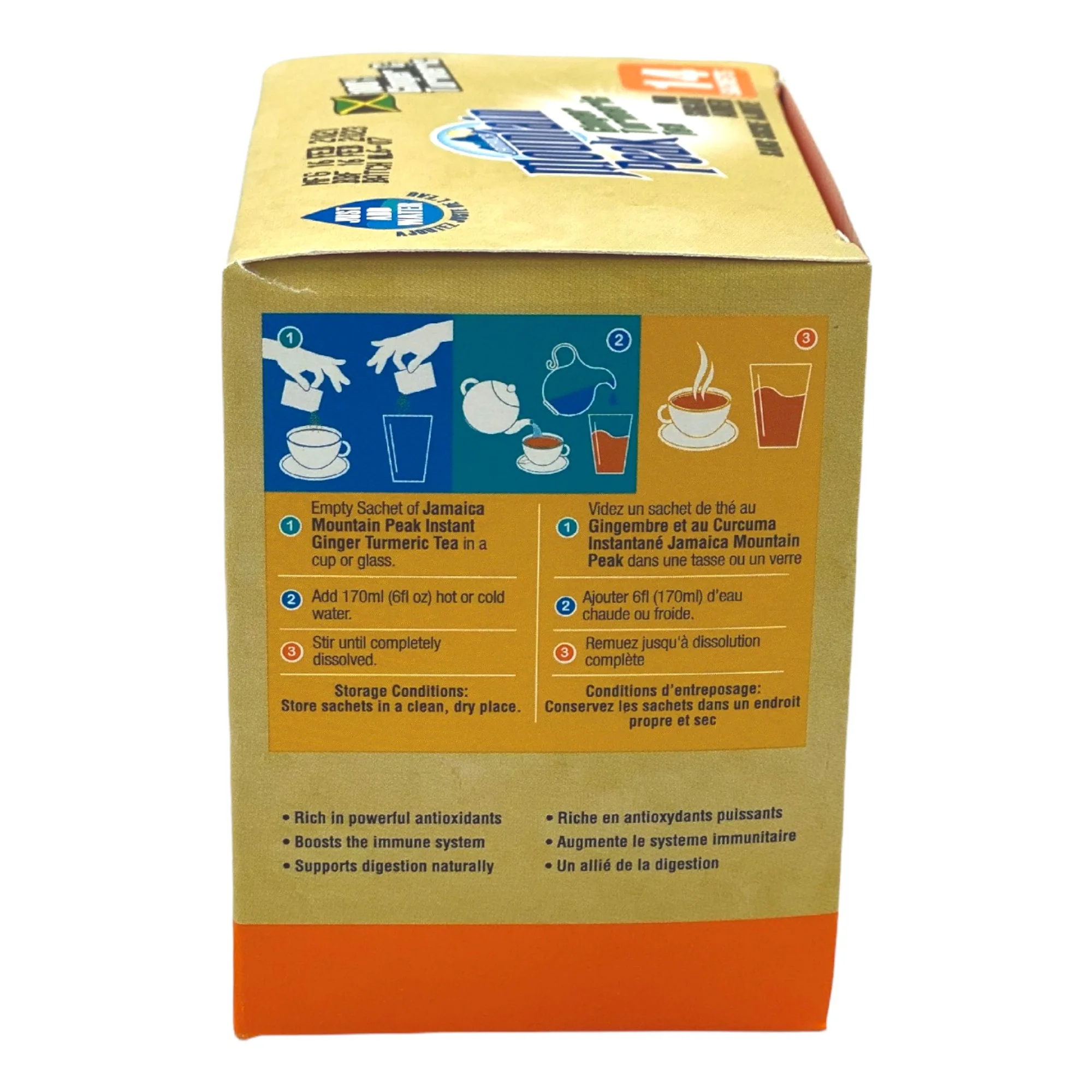 Mountain Peak Ginger Turmeric Tea 0.98 Oz (No Sugar Added) - Image 3