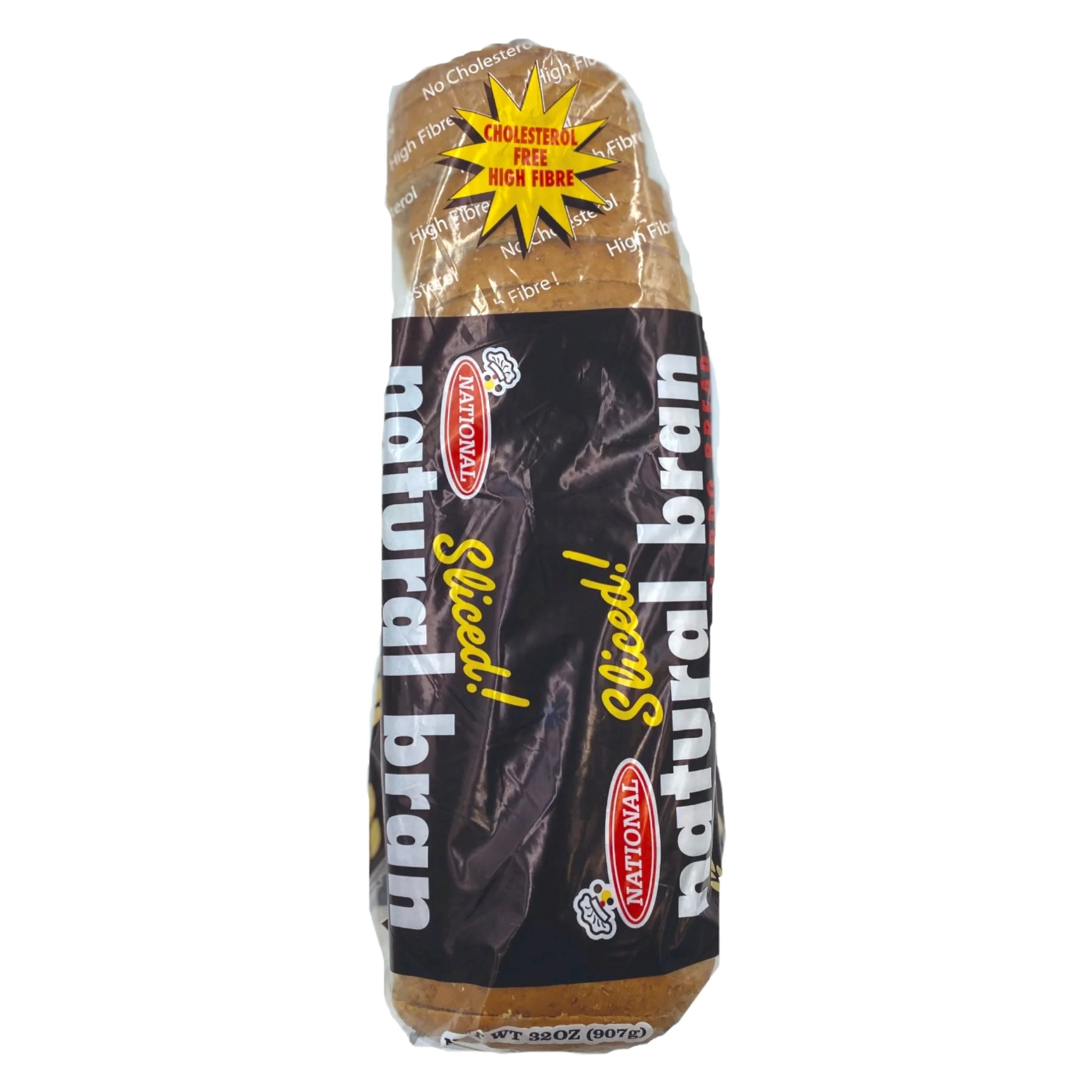 National Natural Bran Hard Dough Bread (Sliced) 32 Oz (907G)