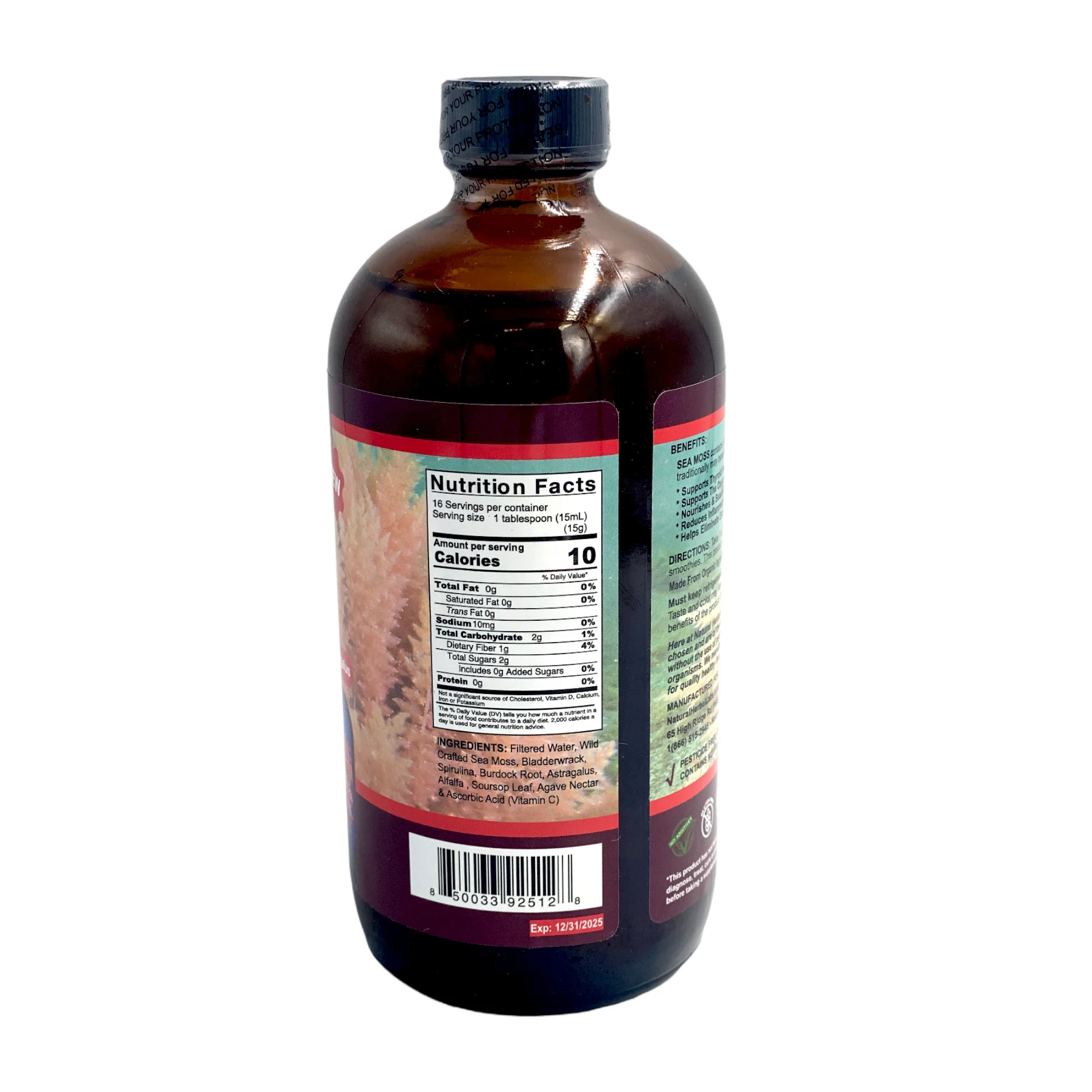Natural Herbal Labs Liquid Sea Moss 16 Oz - Image 3