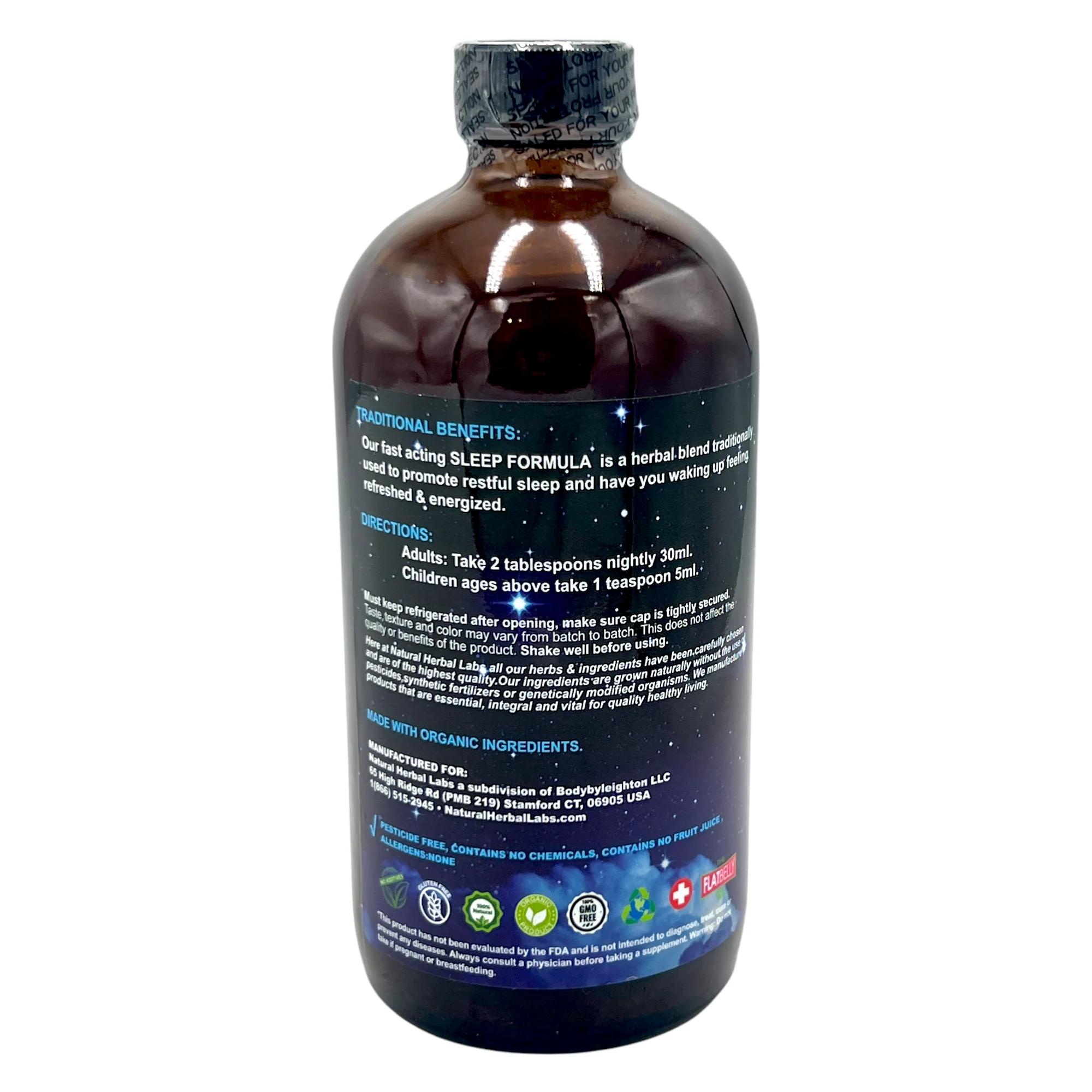 Natural Herbal Labs The Sleep Formula 16 Fl Oz - Image 2