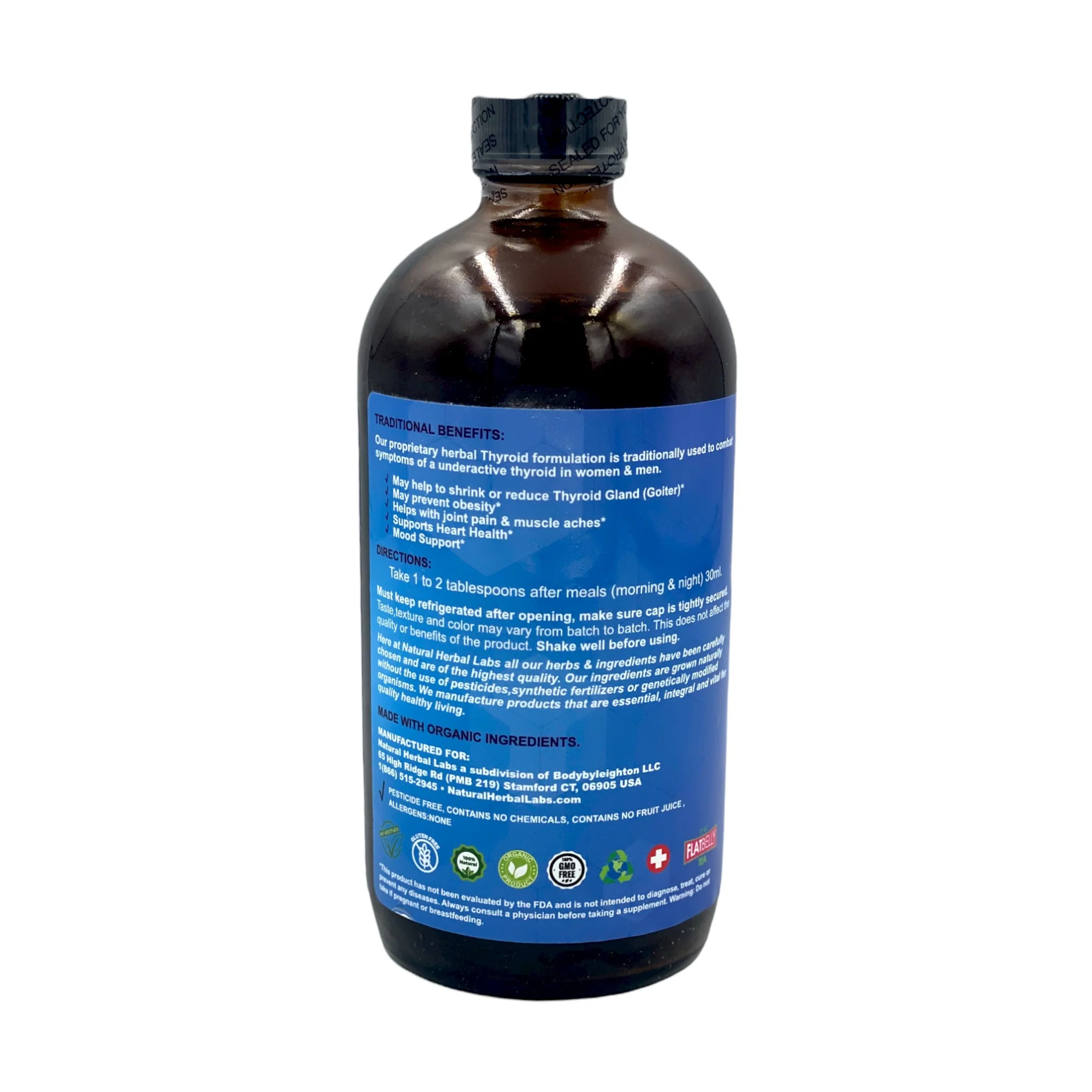 Natural Herbal Labs Thyroid Formula 16 Oz. - Image 3