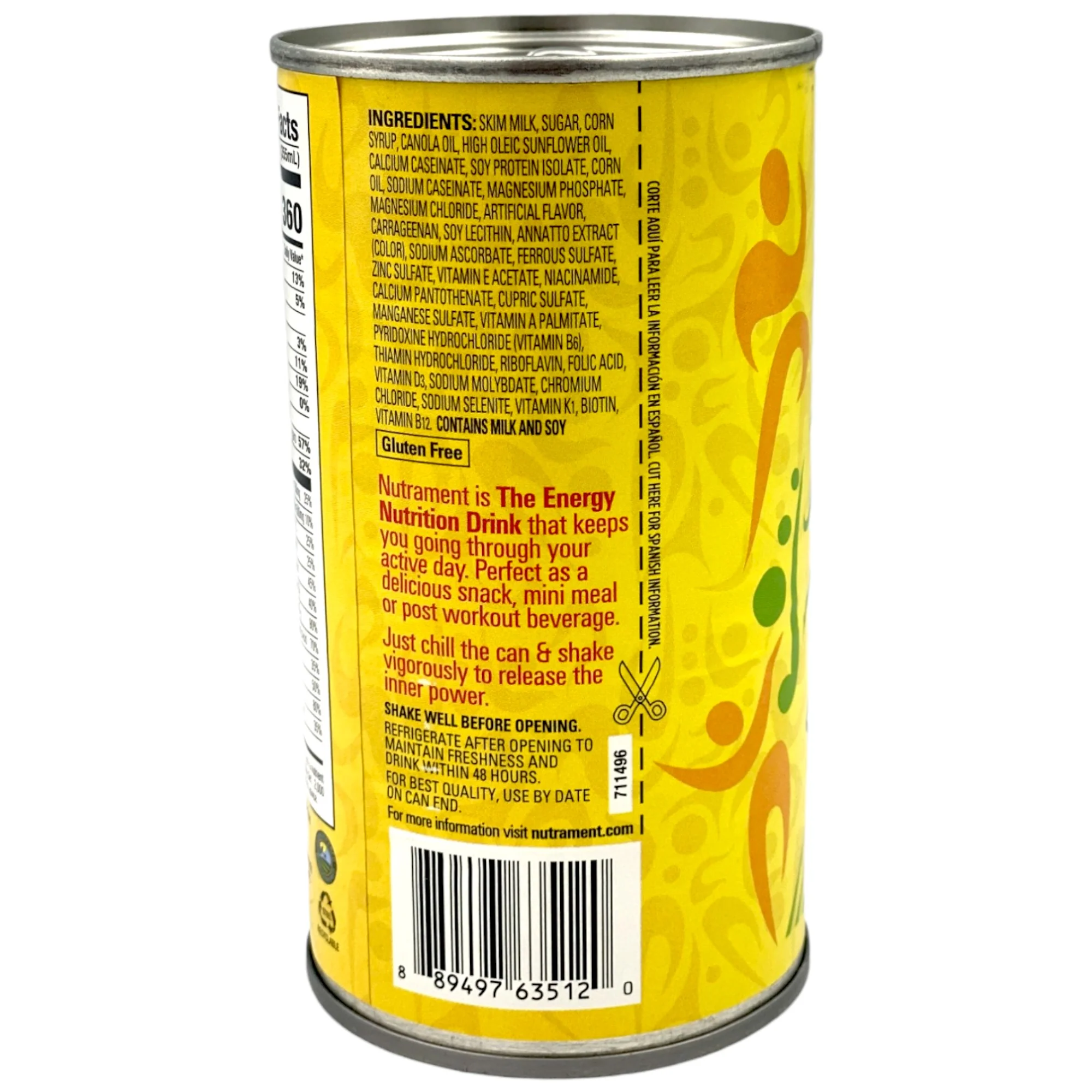 Nutrament Banana Energy Nutrition Drink 11 Fl Oz - Image 3