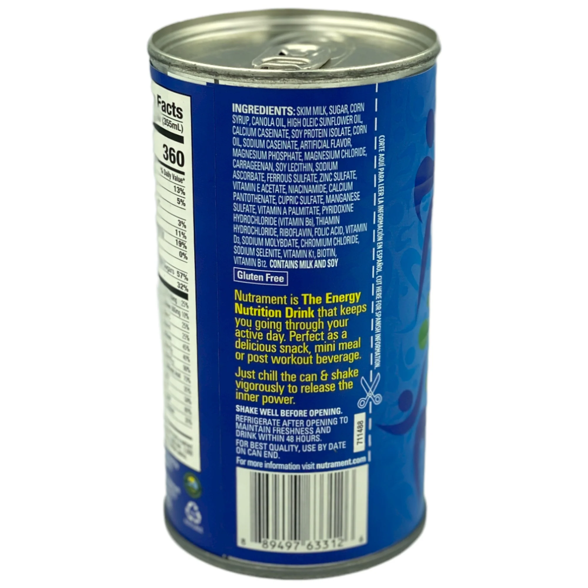 Nutrament Vanilla Energy Nutrition Drink 11 Fl Oz - Image 2