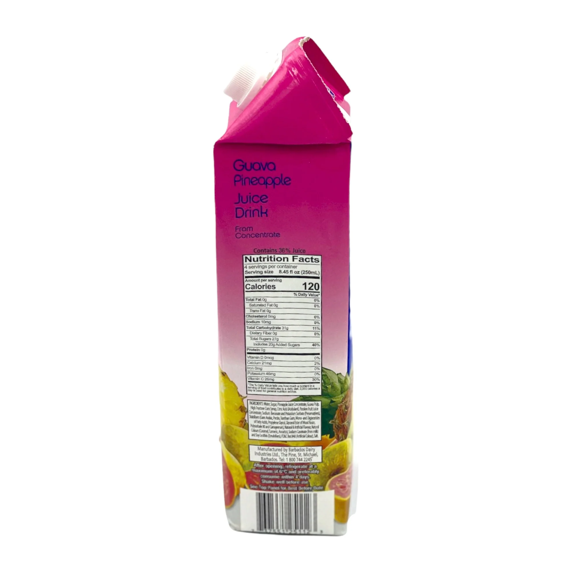Pinehill Guava Pineapple Drink 1 Litre (33.8 Oz) - Image 3