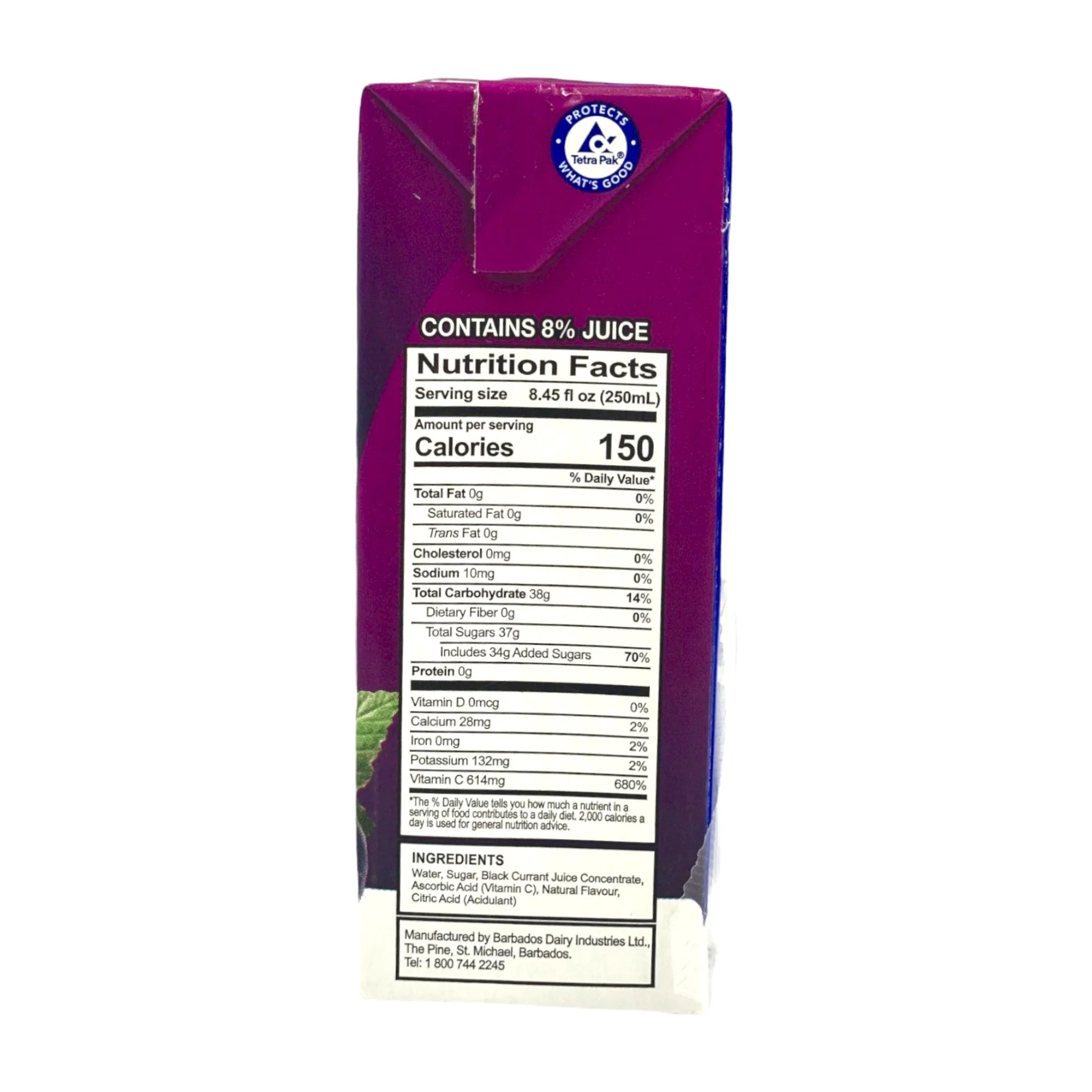 Pinehill Black Currant Juice 250 Ml - Image 2