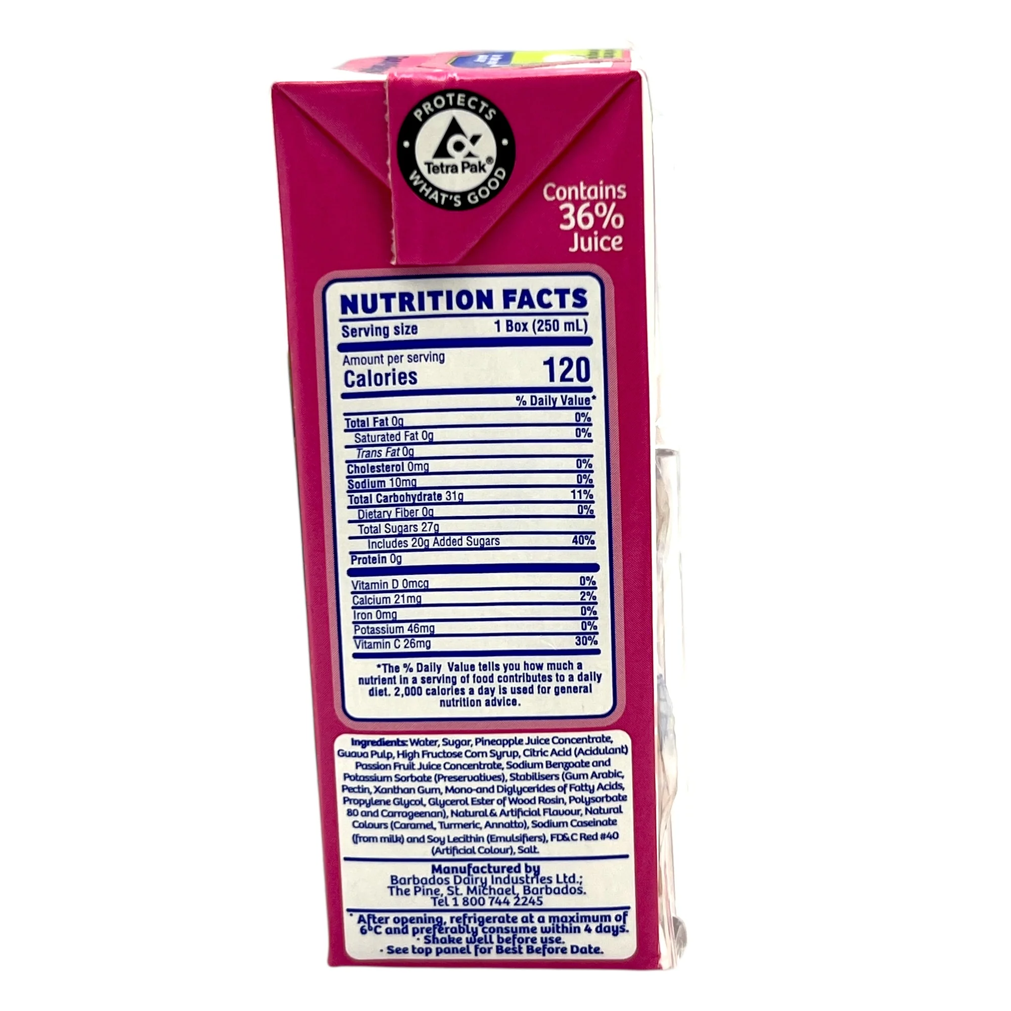 Pinehill Guava Pineapple Juice Drink 250 ML - Image 2