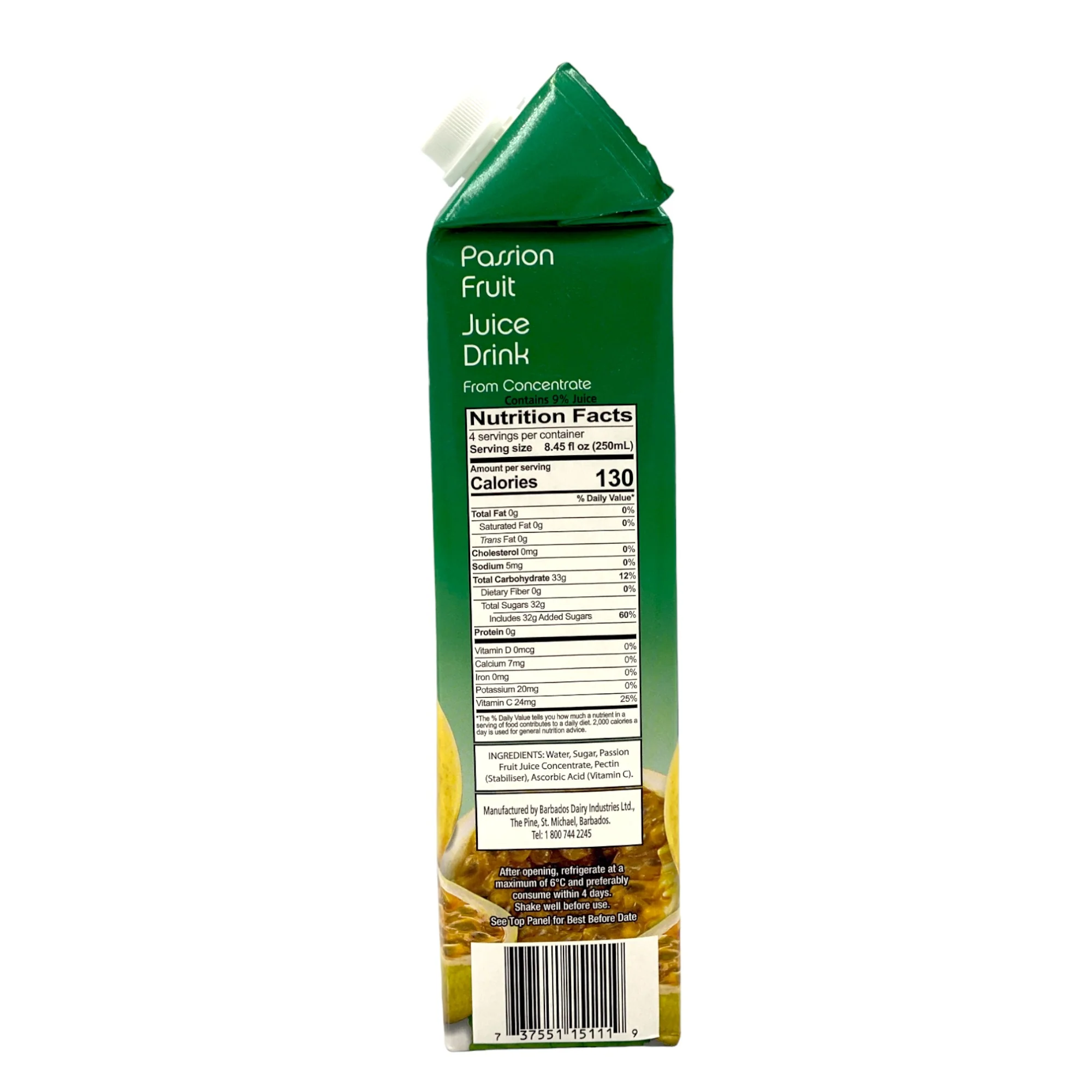Pinehill Passion Fruit Juice Drink 33.8 Fl Oz (1L) - Image 2
