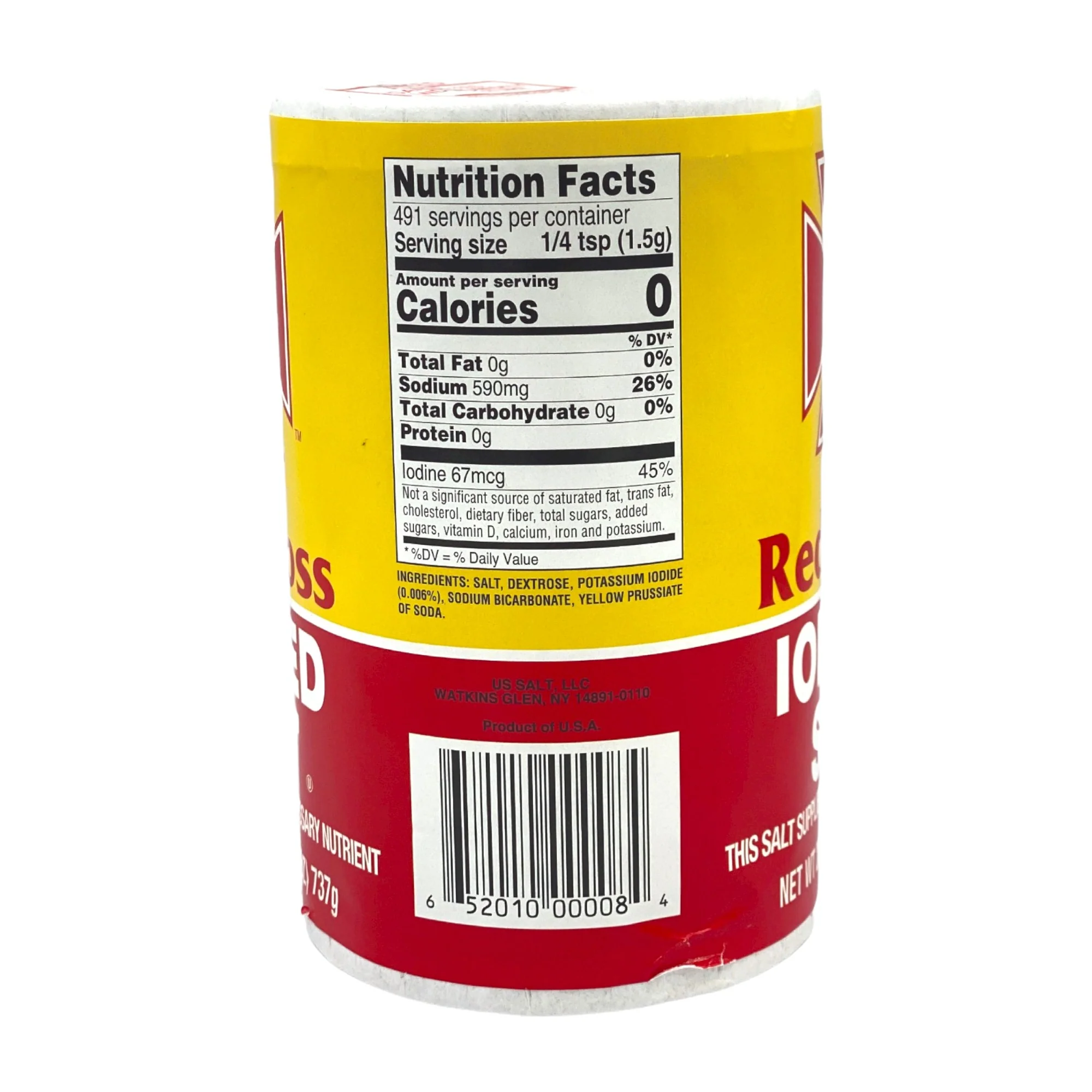 Red Cross Iodized Salt 26 Oz. - Image 2
