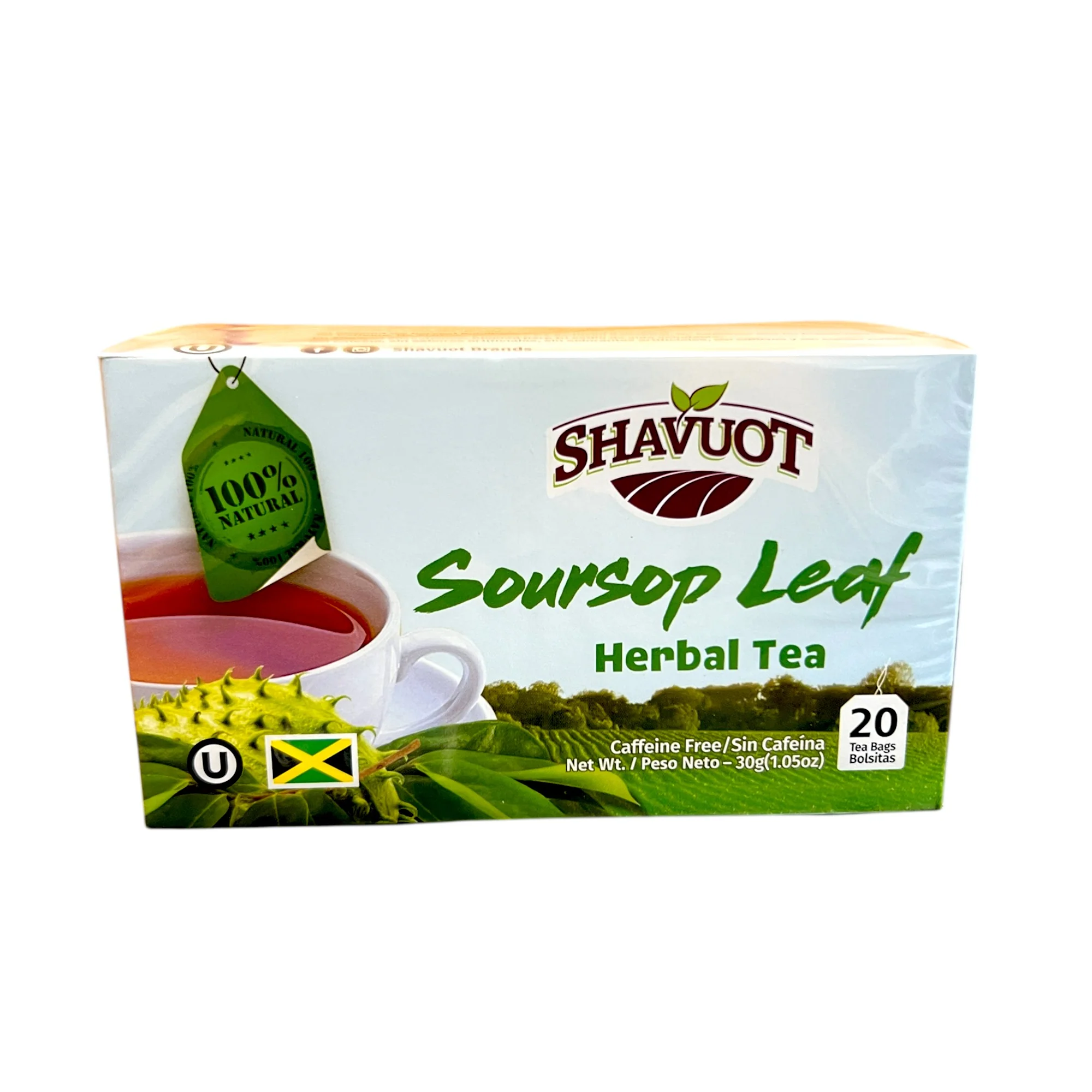 Shavuot Soursop Leaf Tea 20 Tea Bags
