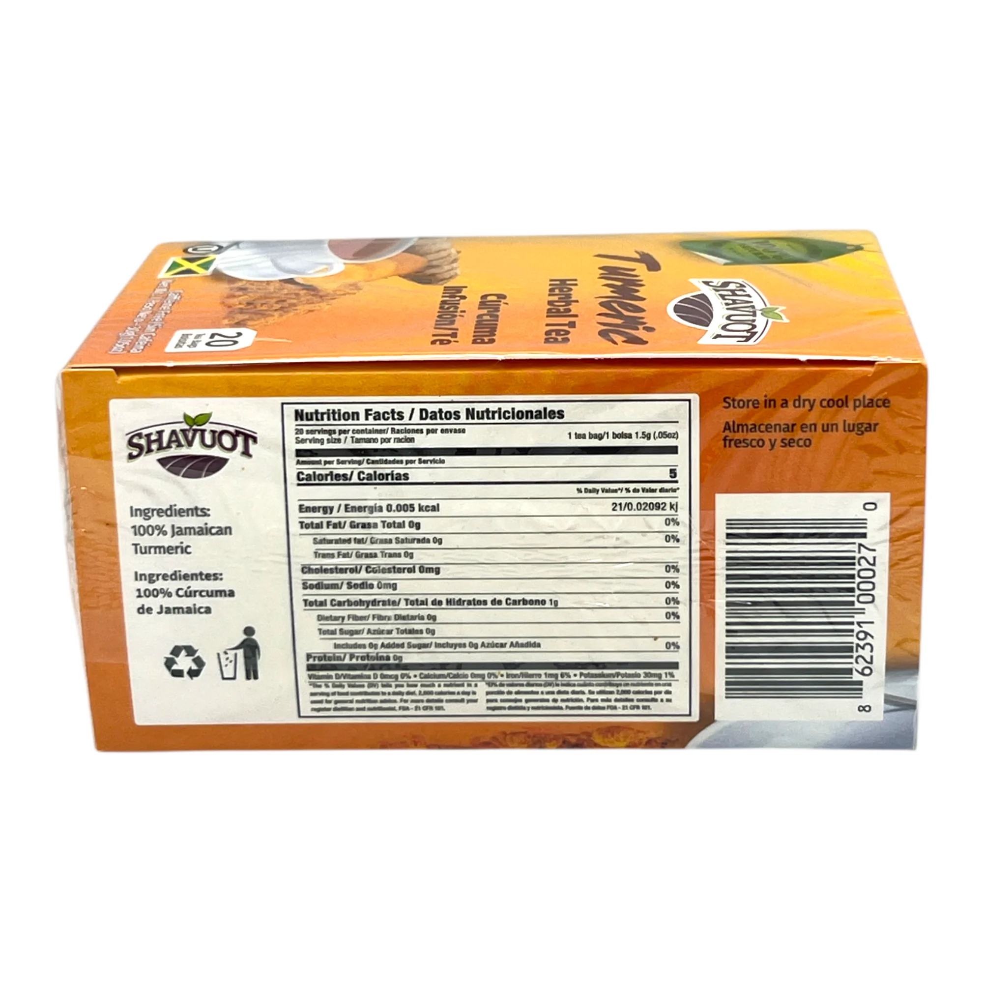 Shavuot Turmeric Herbal Tea 20 Bags - Image 2