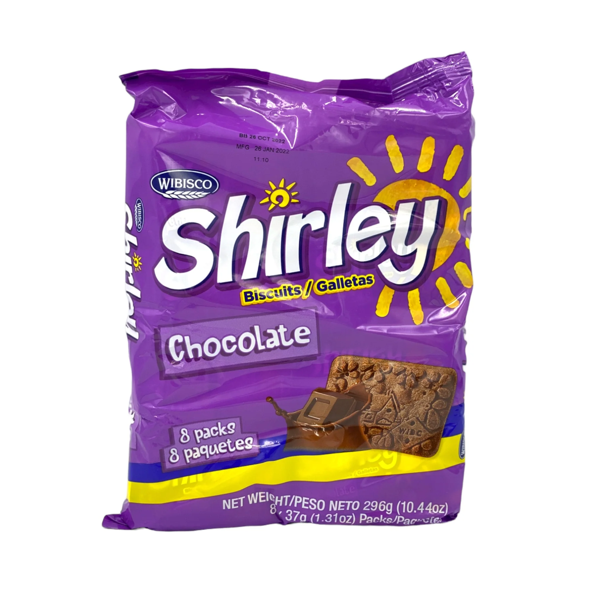 Shirley Chocolate Biscuit Snack Pack (8Pk)