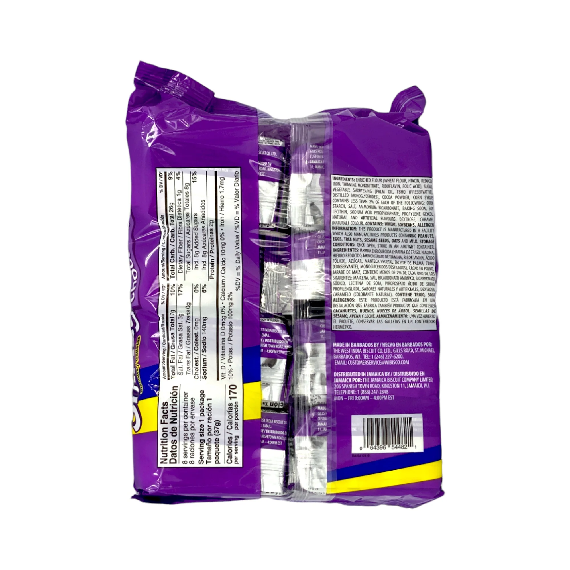 Shirley Chocolate Biscuit Snack Pack (8Pk) - Image 2