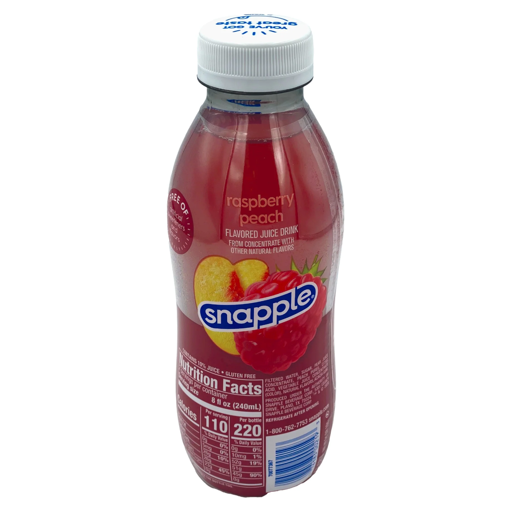 Snapple Raspberry Peach Iced Tea 16 Fl Oz - Image 2