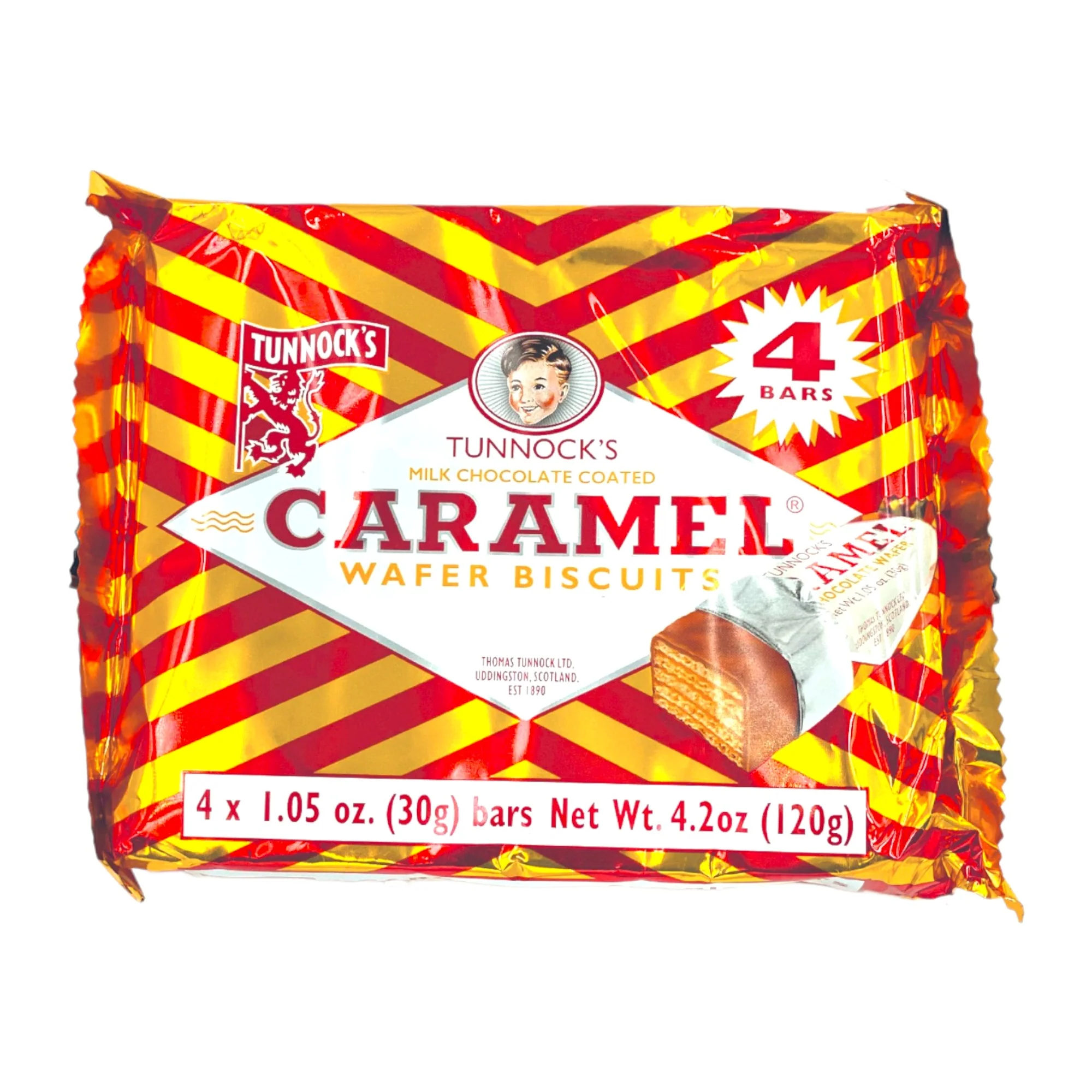 Tunnock'S Caramel Wafer 4-Pk 4.2 Oz