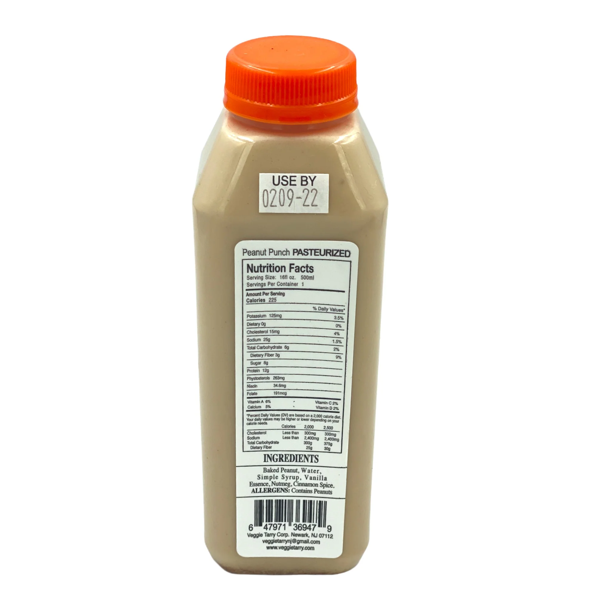 Veggie-Tarry Peanut Punch 16 Fl Oz - Image 2