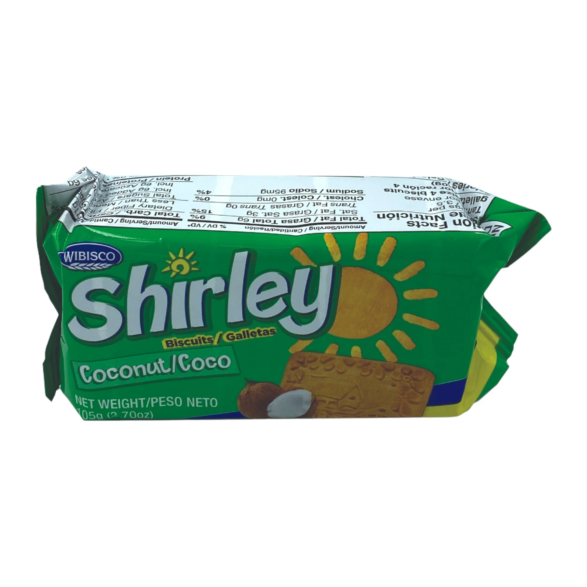 Wibisco Shirley Coconut Biscuits 3.70 Oz